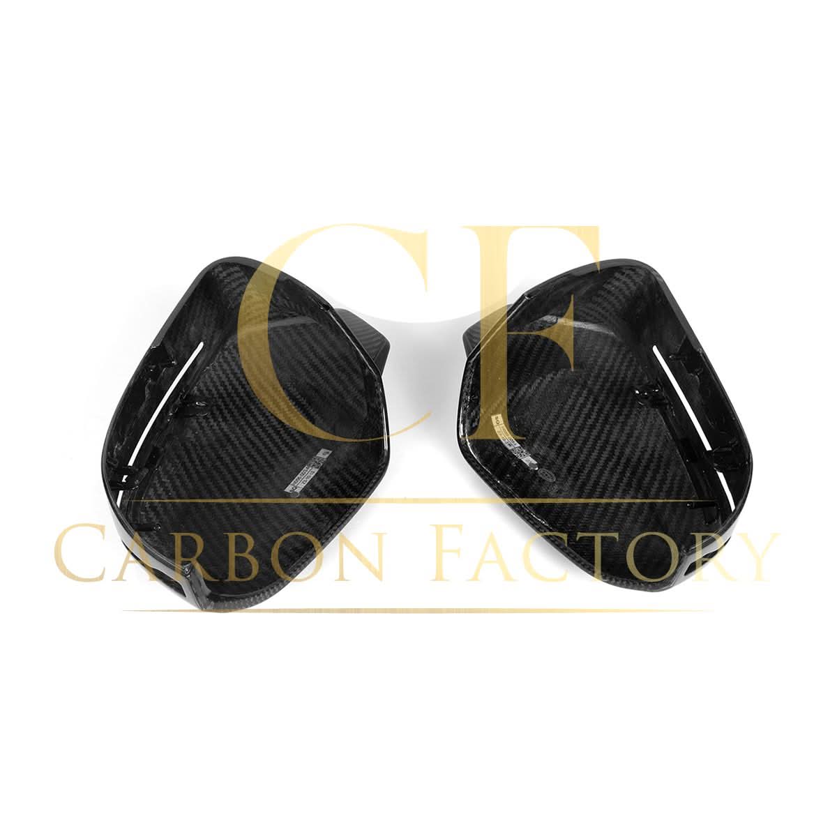 M5 Style Pre-Preg Carbon Fibre Replacement Mirror Covers for BMW G60 5 Series LHD 23-Present - Carbon Factory