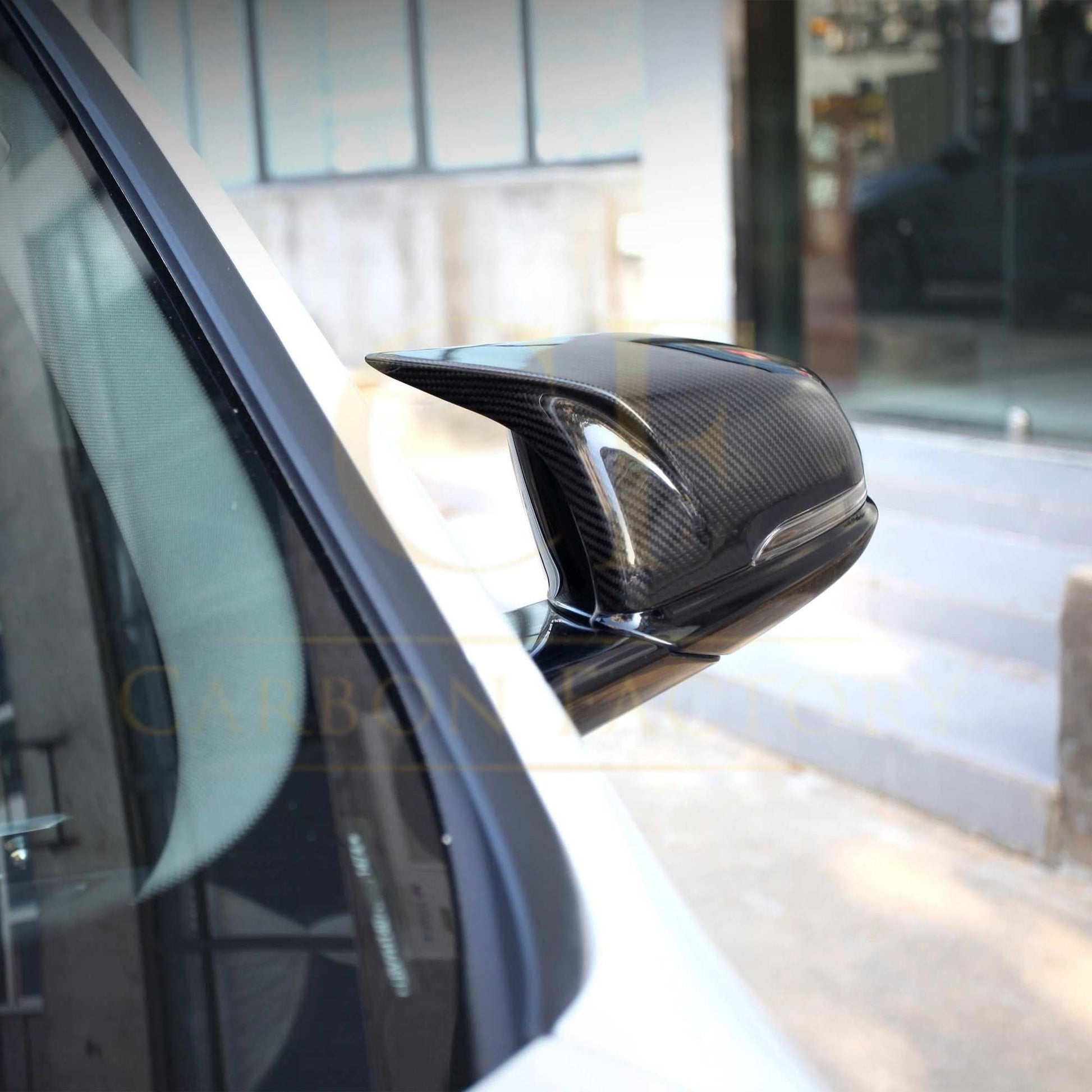 MP Style Pre-Preg Carbon Fibre Replacement Mirror Covers for BMW F39 X2 19-24 - Carbon Factory