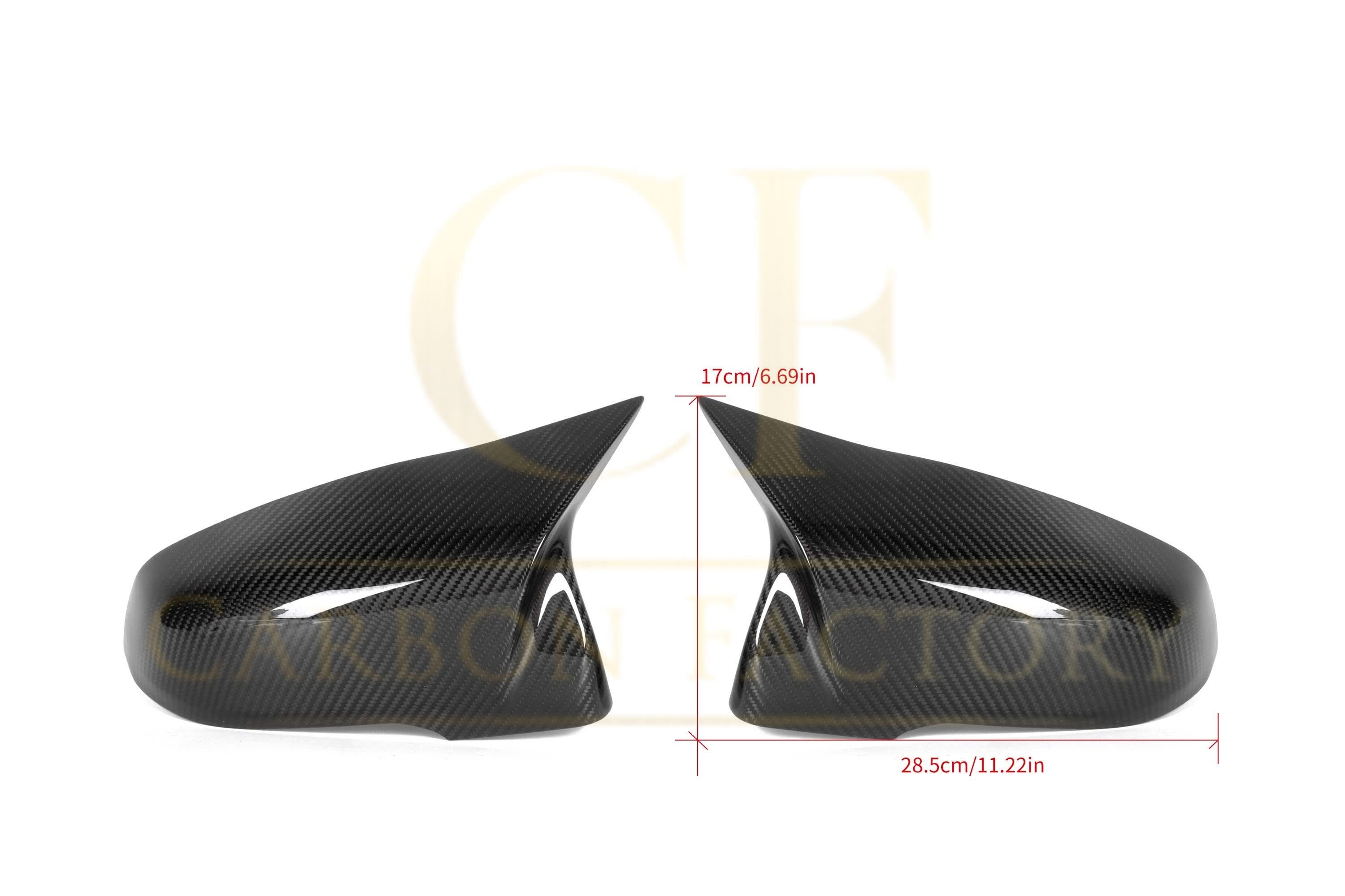 MP Style Pre-Preg Carbon Fibre Replacement Mirror Covers for BMW F40 1 Series 19-24 - Carbon Factory