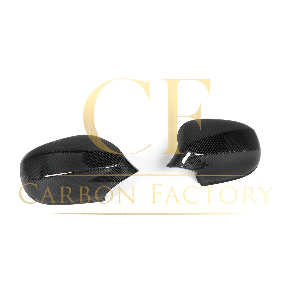 OEM Style Pre-Preg Carbon Fibre Replacement Mirror Covers for BMW E81 E82 E87 E88 1 Series E90 E92 E93 3 Series LCI - Carbon Factory