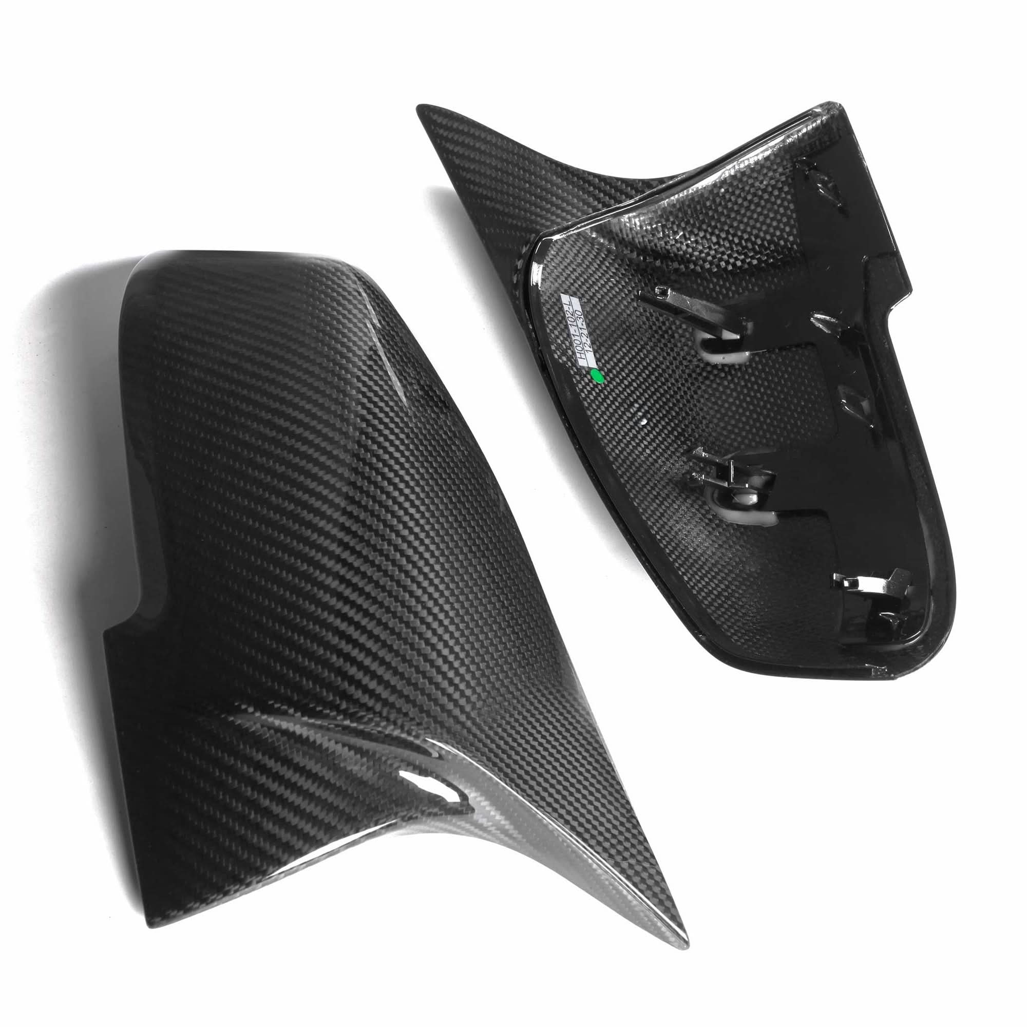 V Style Pre-Preg Carbon Fibre Replacement Mirror Covers for BMW 1 Series F20 F21 11-19 - Carbon Factory