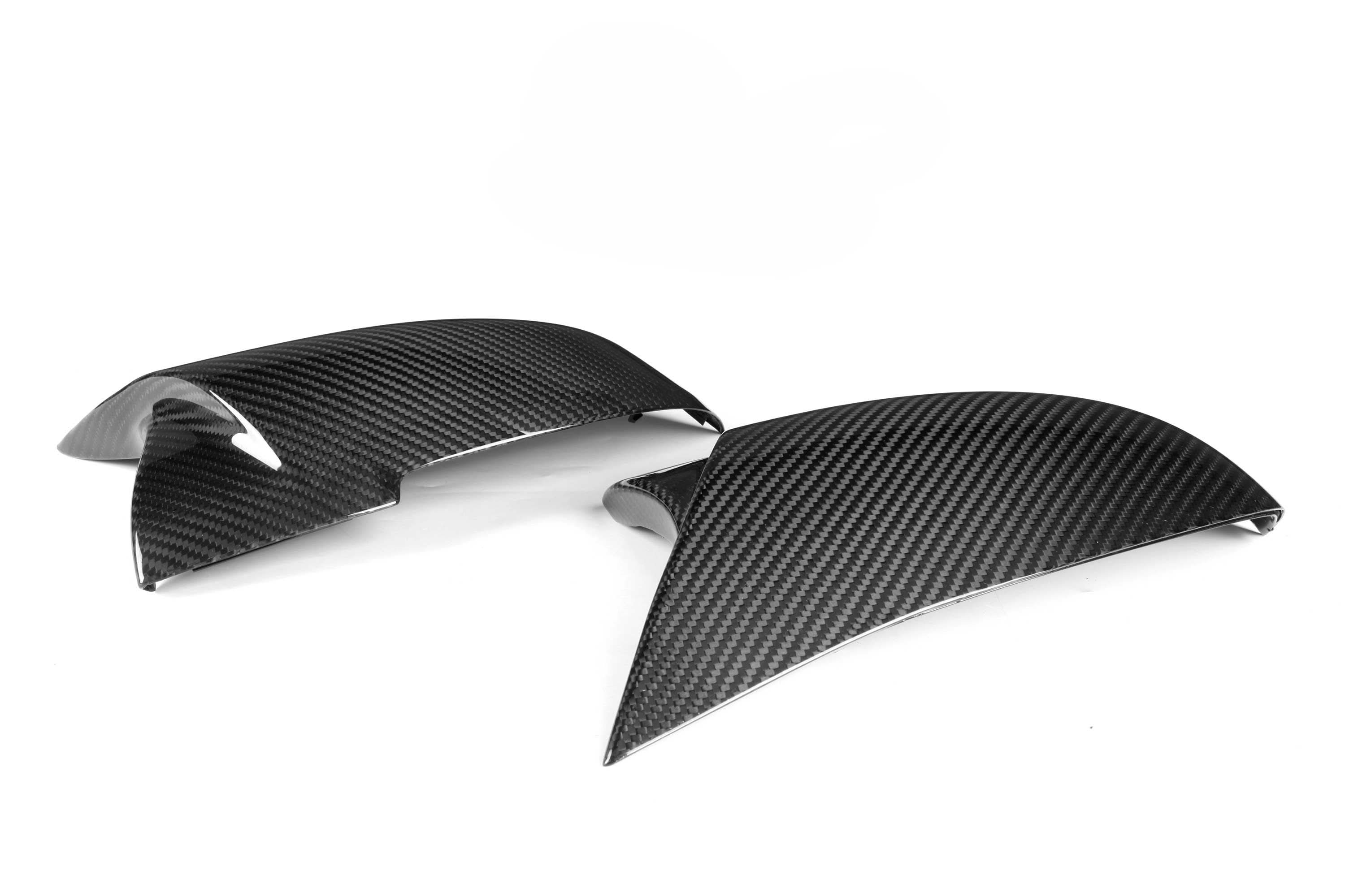 V Style Pre-Preg Carbon Fibre Replacement Mirror Covers for BMW 1 Series F20 F21 11-19 - Carbon Factory