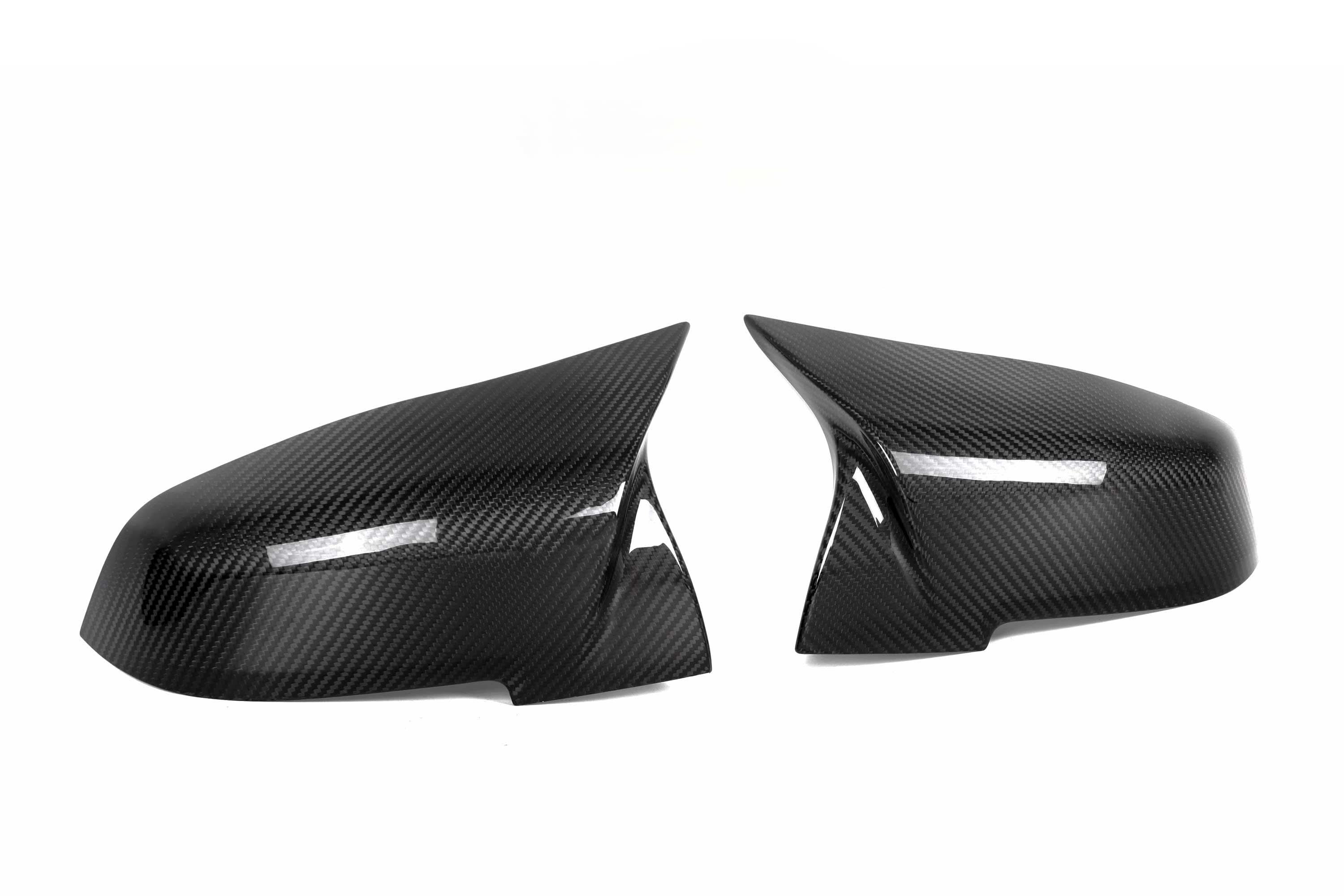 V Style Pre-Preg Carbon Fibre Replacement Mirror Covers for BMW 1 Series F20 F21 11-19 - Carbon Factory