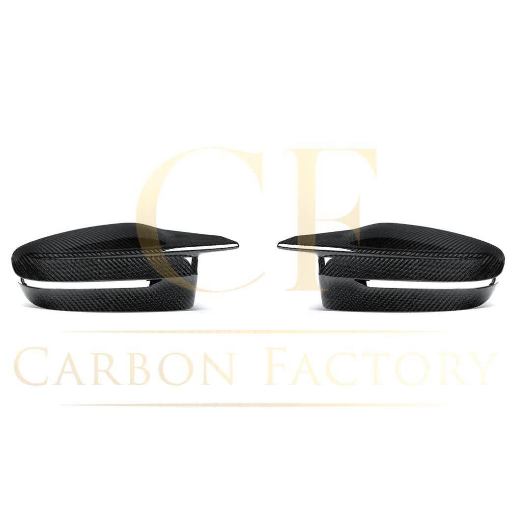 Pre-Preg Carbon Fibre Replacement Mirror Covers for BMW G22 G23 G26 M440i i4 M50 20-Present - Carbon Factory