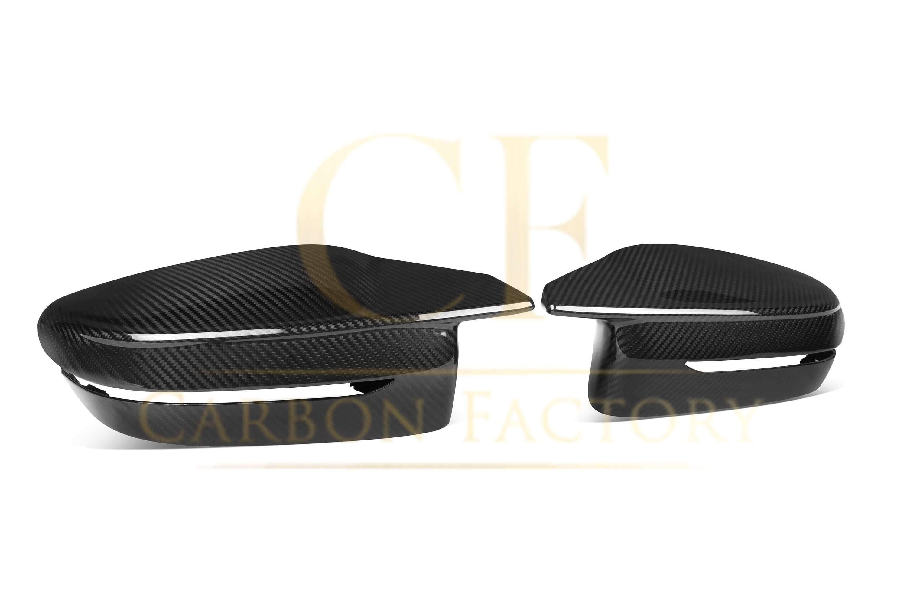 Pre-Preg Carbon Fibre Replacement Mirror Covers for BMW G22 G23 G26 M440i i4 M50 20-Present - Carbon Factory