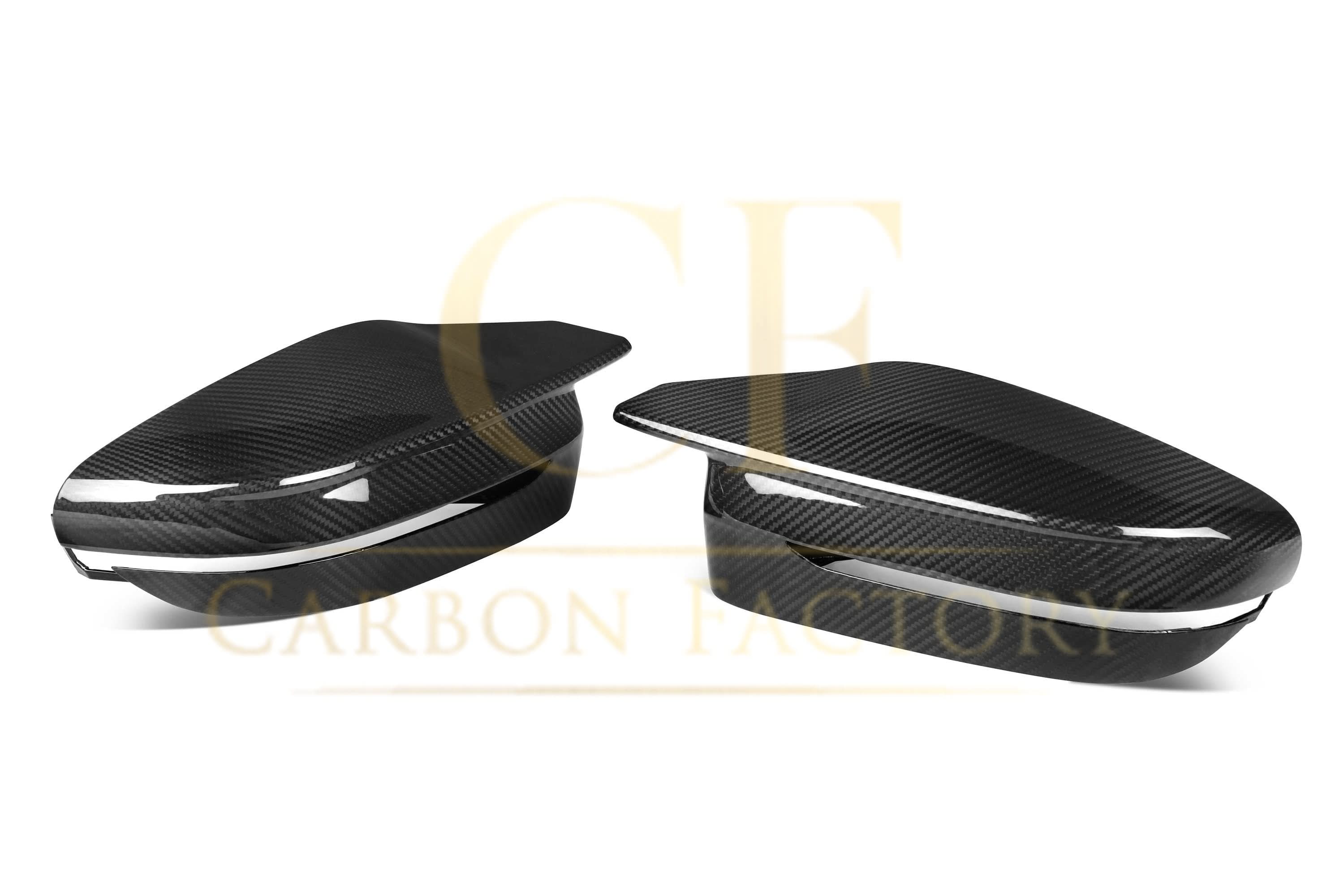 Pre-Preg Carbon Fibre Replacement Mirror Covers for BMW G22 G23 G26 M440i i4 M50 20-Present - Carbon Factory