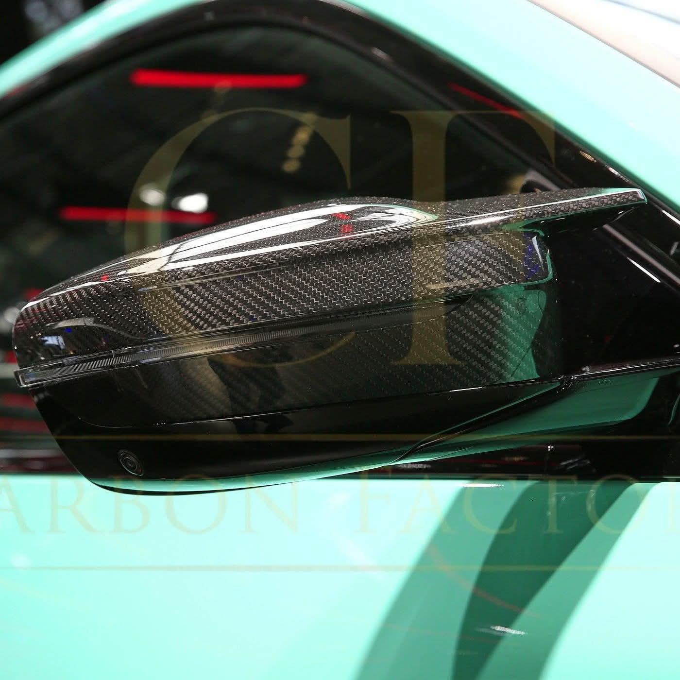 Pre-Preg Carbon Fibre Replacement Mirror Covers for BMW G87 M2 G80 M3 G82 G83 M4 20-Present - Carbon Factory