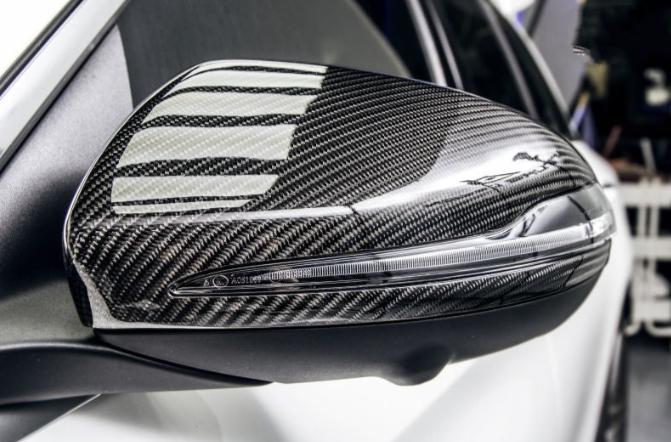 Mercedes Benz W205 W213 W253 W222 Pre-preg Carbon Fibre Replacement Mirror Covers by Carbon Factory - Carbon Factory