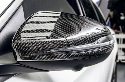 Mercedes Benz W205 W213 W253 W222 Pre-preg Carbon Fibre Replacement Mirror Covers by Carbon Factory - Carbon Factory