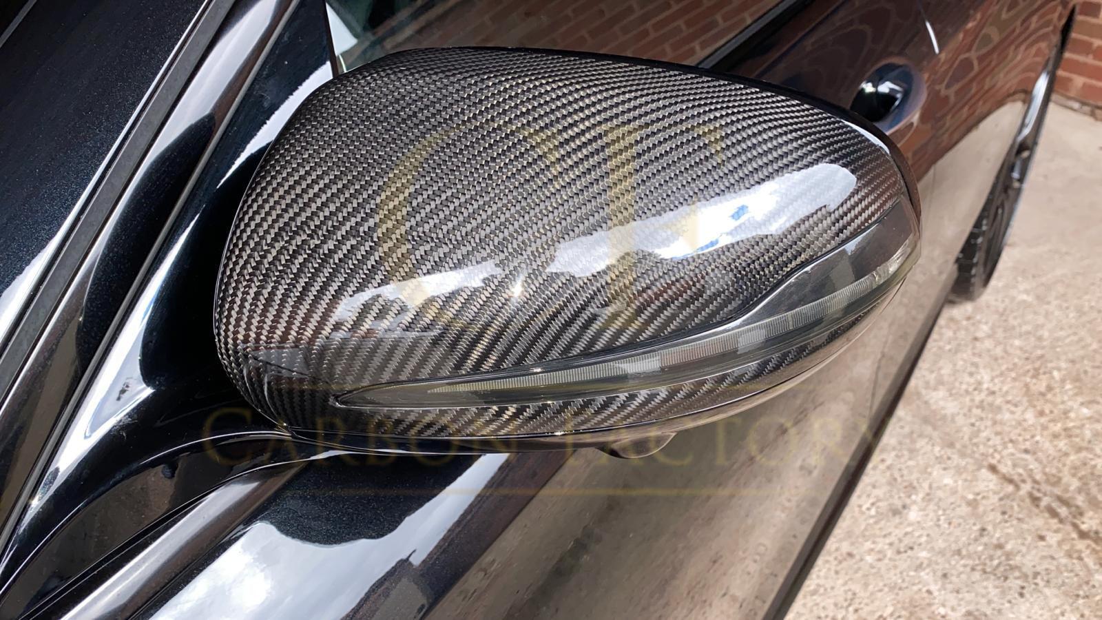 Mercedes Benz W205 W213 W253 W222 Pre-preg Carbon Fibre Replacement Mirror Covers by Carbon Factory - Carbon Factory