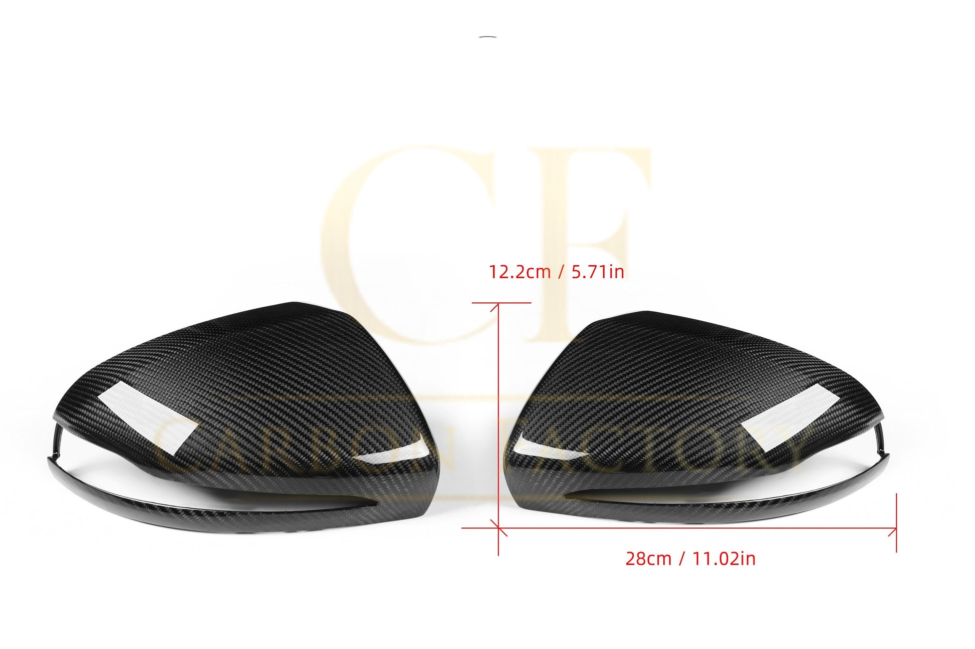 Mercedes Benz W205 W213 W253 W222 Pre-preg Carbon Fibre Replacement Mirror Covers by Carbon Factory - Carbon Factory