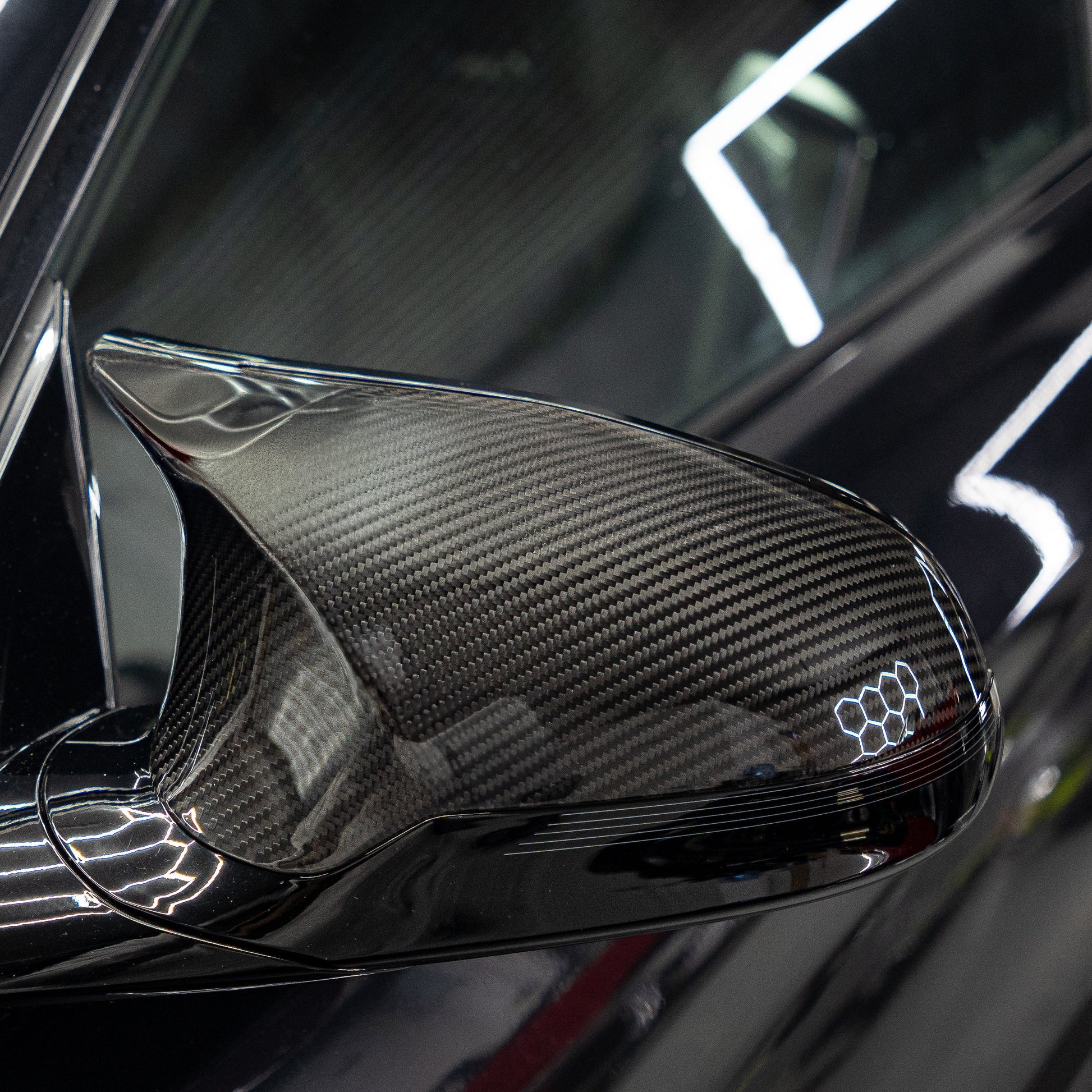 Pre-Preg Carbon Fibre Replacement Mirror Covers for BMW F80 M3 F82 F83 M4 F87 M2 Comp 14-20 - Carbon Factory