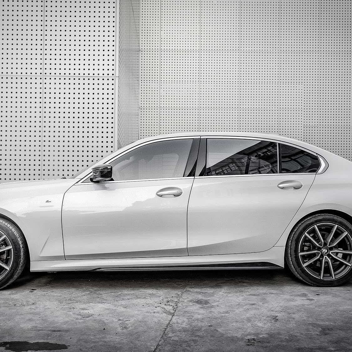 CF Style Pre-Preg Carbon Fibre Side Skirts for BMW G20 3 Series M Sport 19-Present - Carbon Factory
