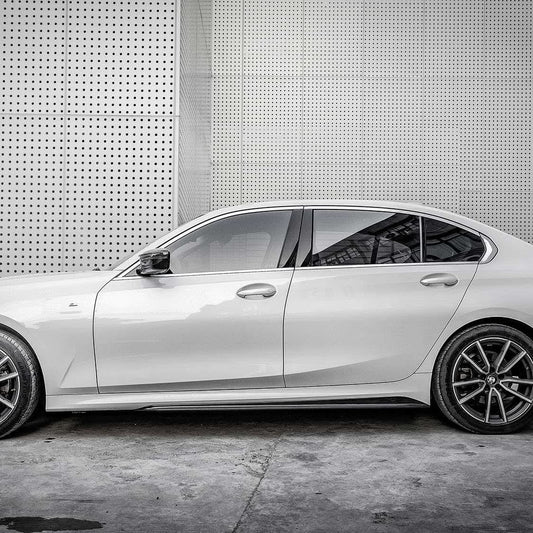 CF Style Pre-Preg Carbon Fibre Side Skirts for BMW G20 3 Series M Sport 19-Present - Carbon Factory