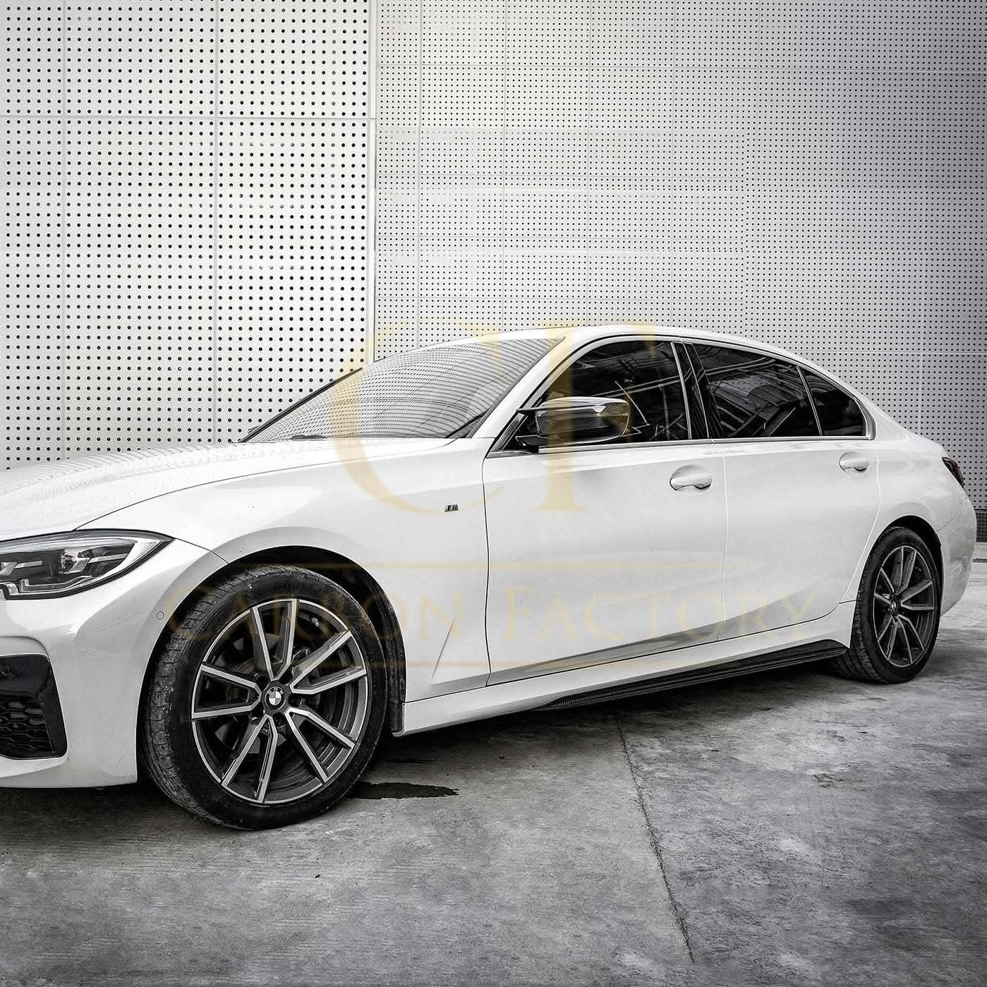 CF Style Pre-Preg Carbon Fibre Side Skirts for BMW G20 3 Series M Sport 19-Present - Carbon Factory