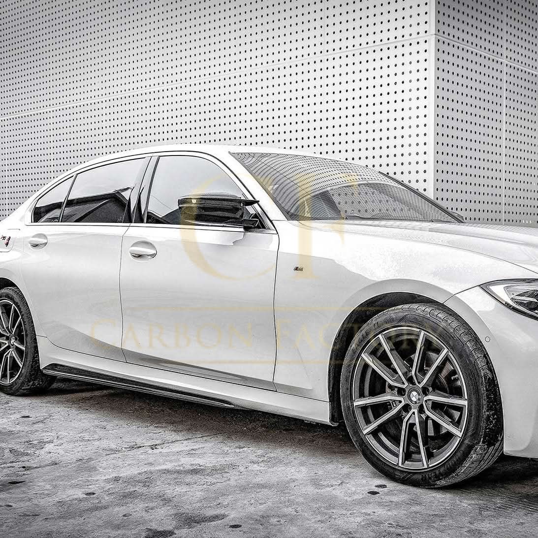 CF Style Pre-Preg Carbon Fibre Side Skirts for BMW G20 3 Series M Sport 19-Present - Carbon Factory