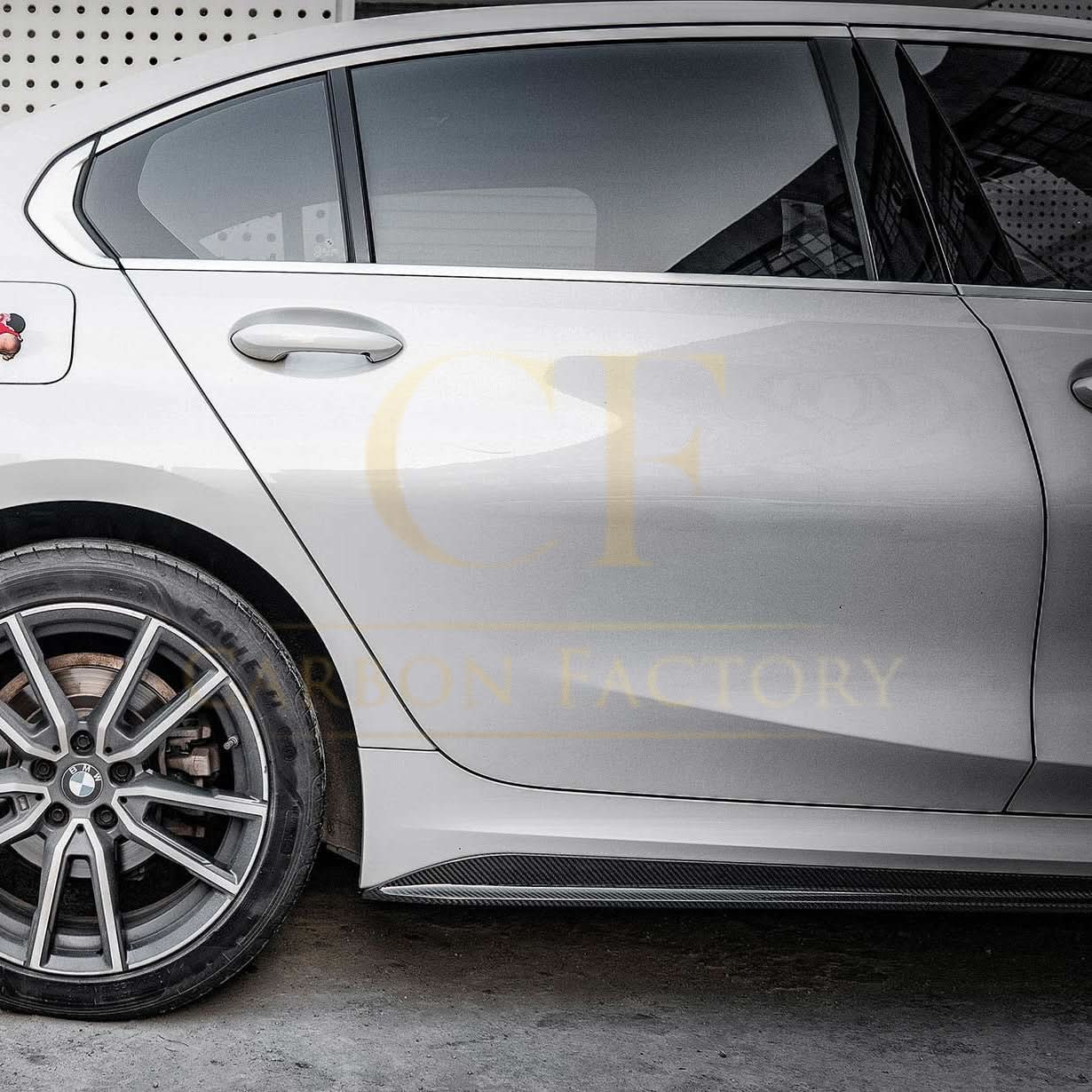 CF Style Pre-Preg Carbon Fibre Side Skirts for BMW G20 3 Series M Sport 19-Present - Carbon Factory