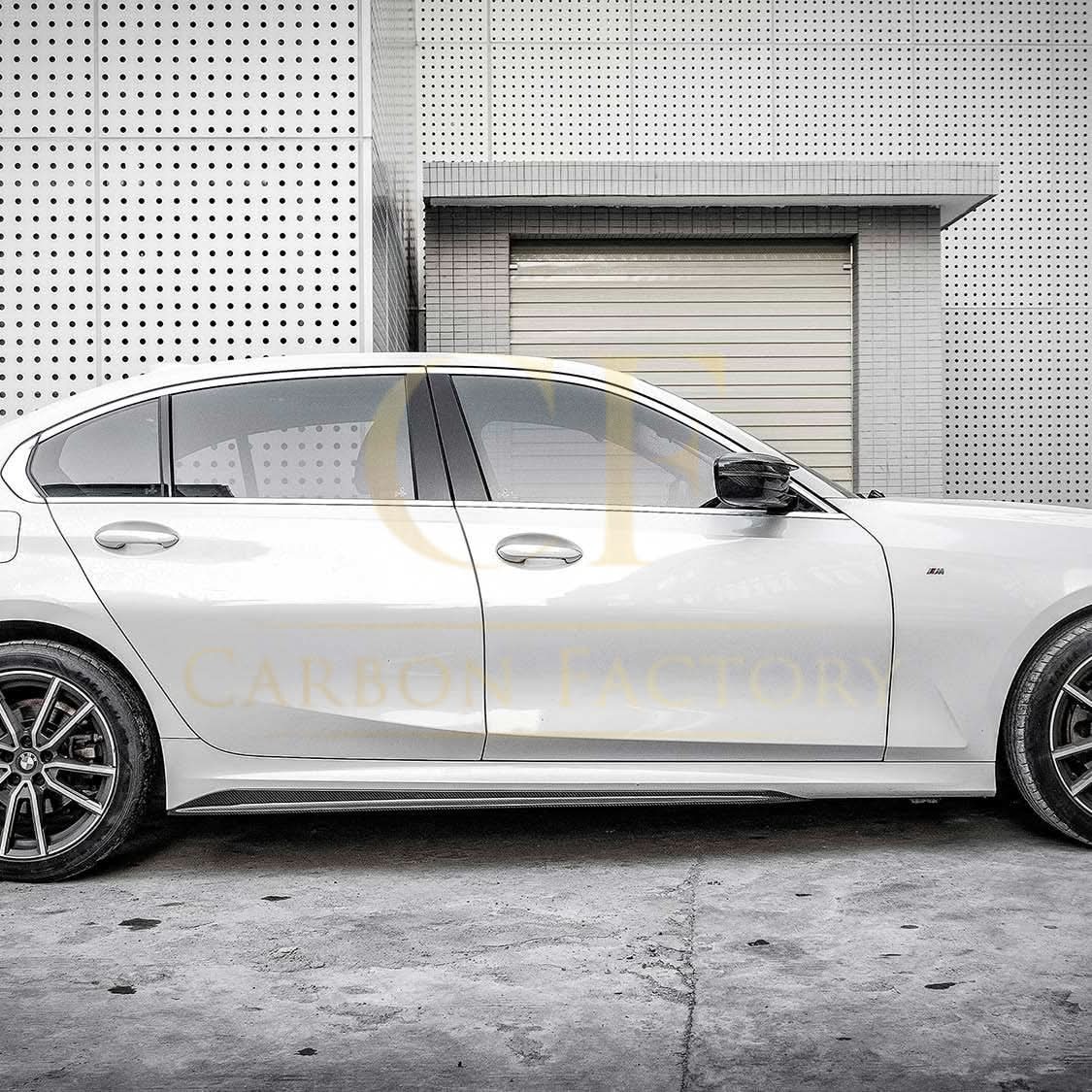CF Style Pre-Preg Carbon Fibre Side Skirts for BMW G20 3 Series M Sport 19-Present - Carbon Factory