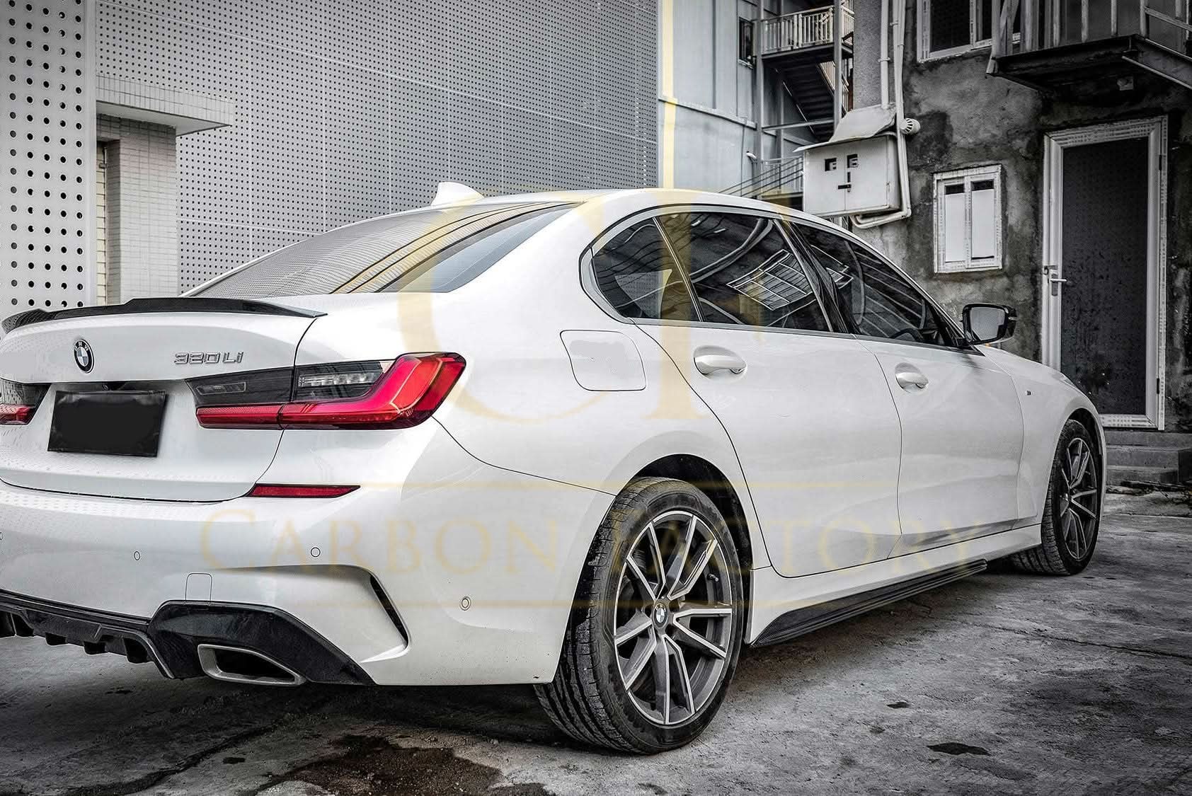 CF Style Pre-Preg Carbon Fibre Side Skirts for BMW G20 3 Series M Sport 19-Present - Carbon Factory