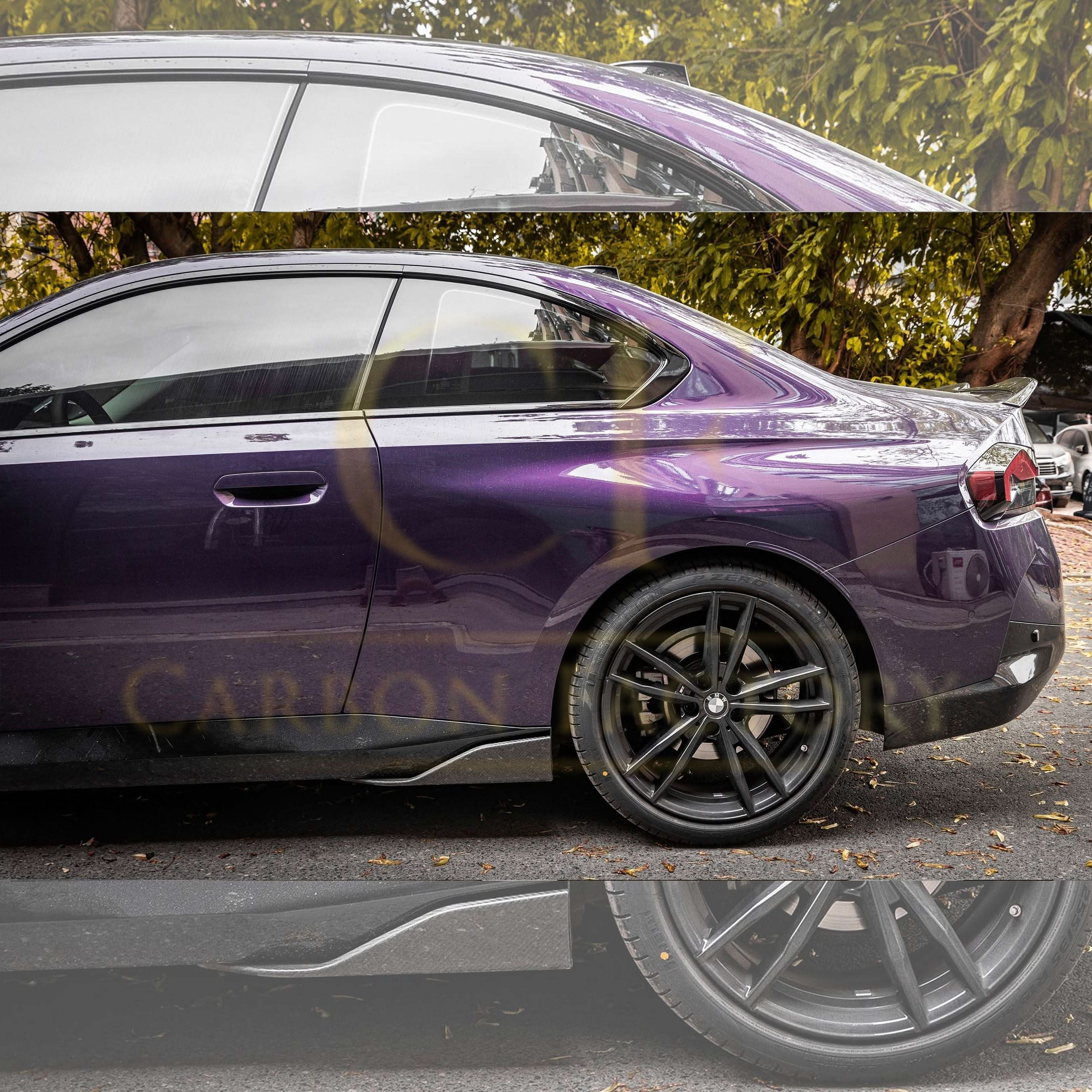 MP Style Pre-Preg Carbon Fibre Side Skirts for BMW 2 Series G42 Coupe 21-Present - Carbon Factory