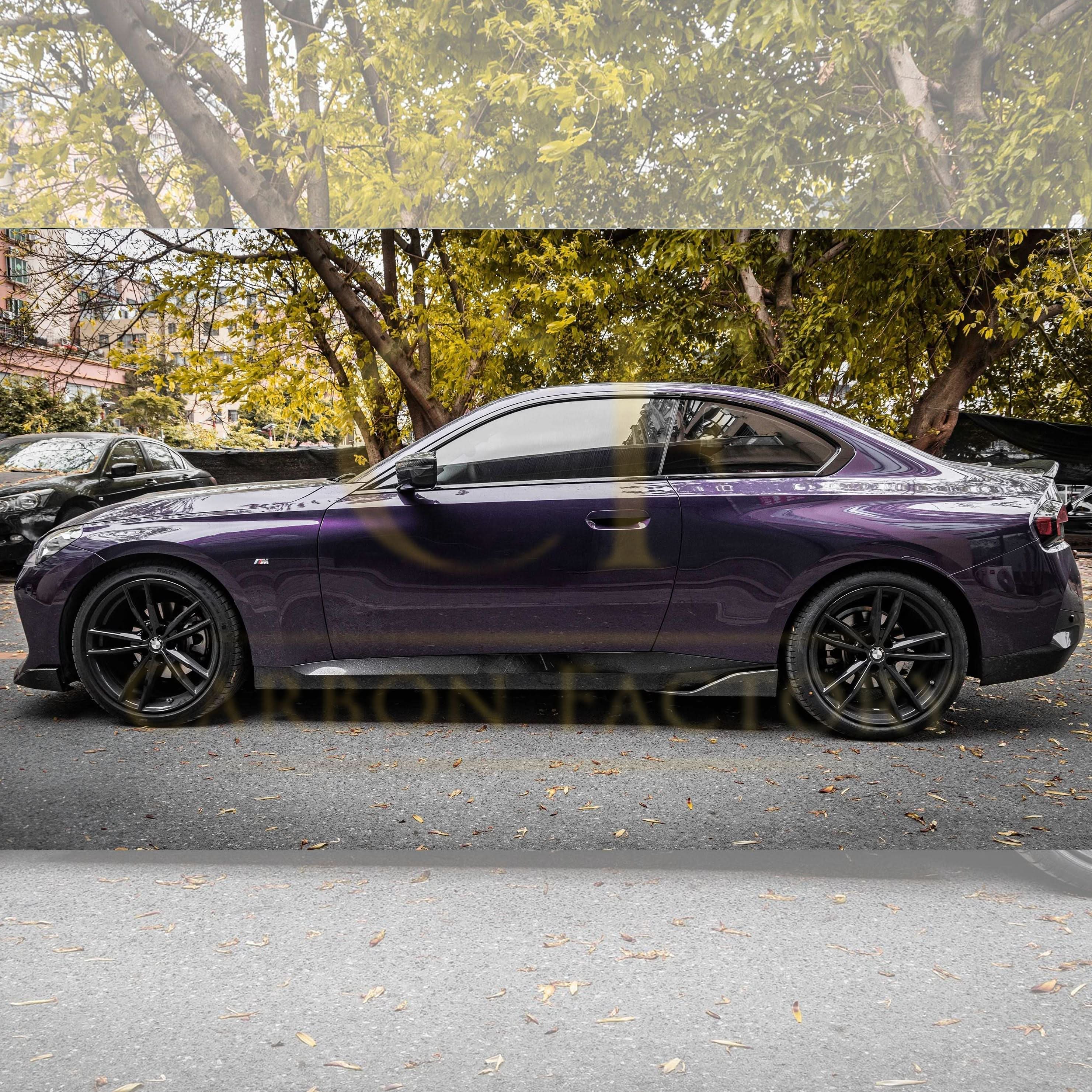 MP Style Pre-Preg Carbon Fibre Side Skirts for BMW 2 Series G42 Coupe 21-Present - Carbon Factory