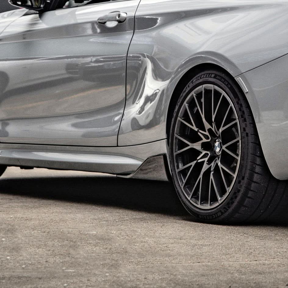 MP Style Pre-Preg Carbon Fibre Side Skirts for BMW F22 2 Series F87 M2 16-21 - Carbon Factory