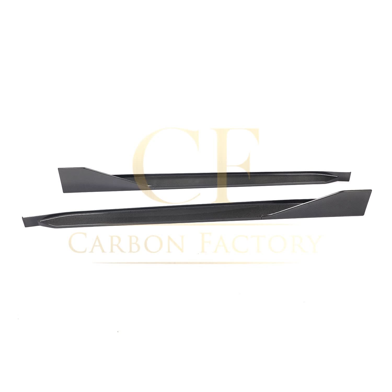Pre-Preg Carbon fibre side skirts for BMW G82 G83 M4 2021-present, sleek aerodynamic design, high-quality carbon fibre finish.