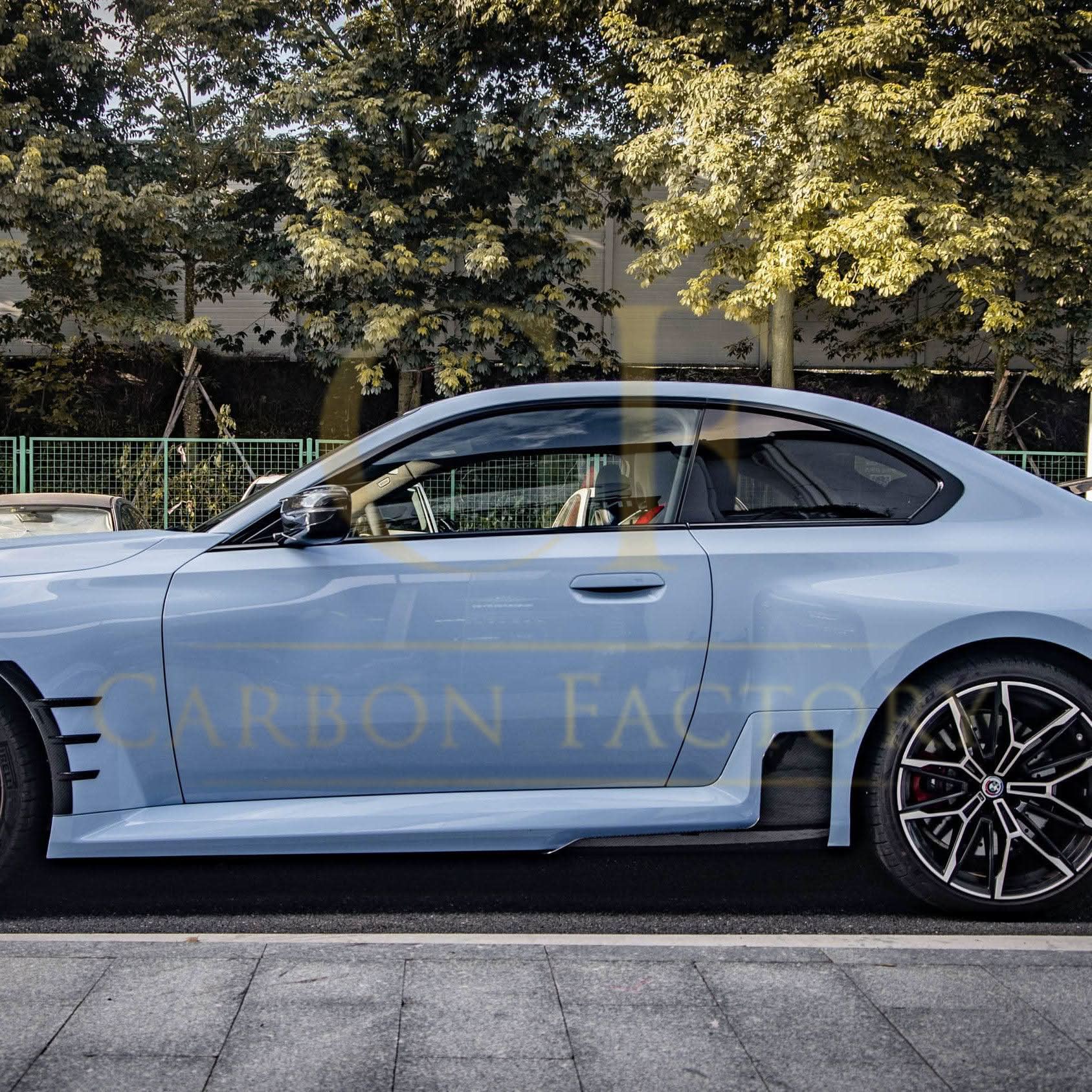 MP Style Pre-Preg Carbon Fibre Side Skirts for BMW G87 M2 23-Present - Carbon Factory