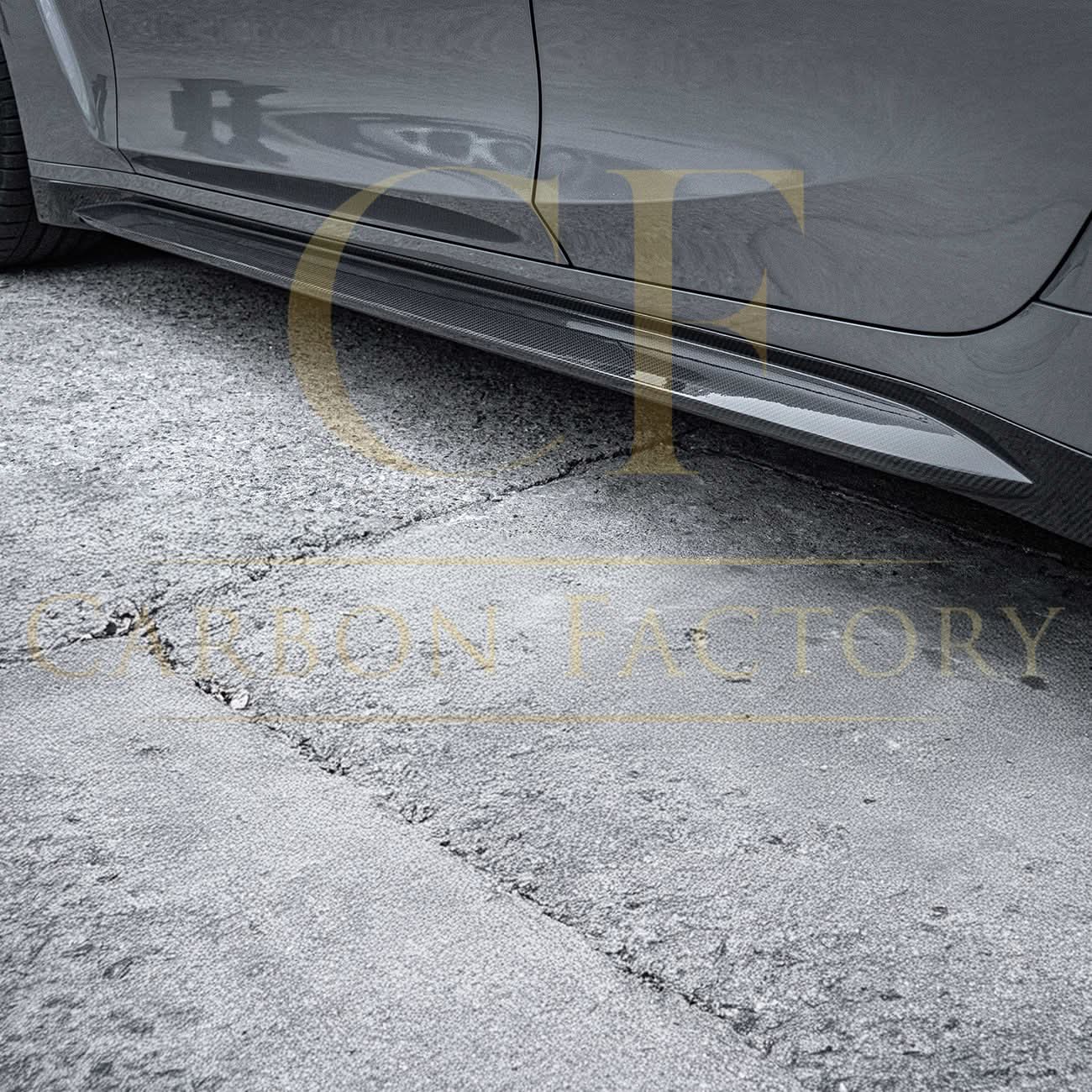 OEM Style Carbon Fibre Side Skirts for BMW G80 M3 21-Present - Carbon Factory
