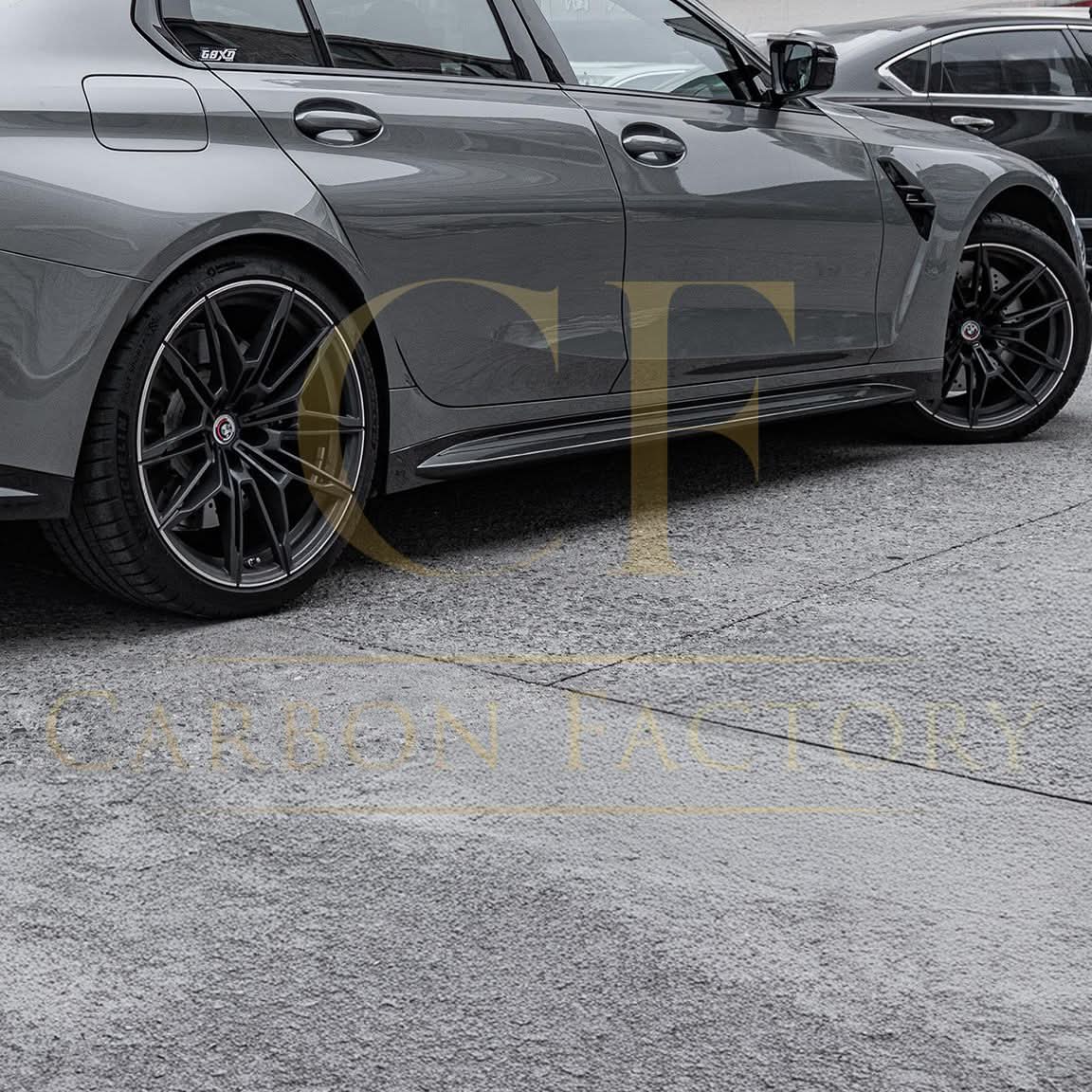 OEM Style Carbon Fibre Side Skirts for BMW G80 M3 21-Present - Carbon Factory