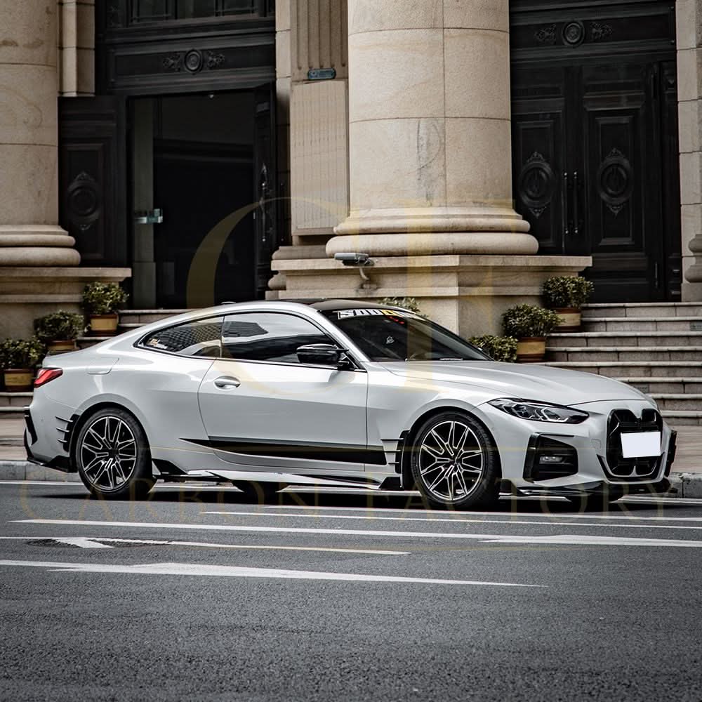 SQ Style Pre-Preg Carbon Fibre Side Skirts for BMW 4 Series G22 G23 20-Present - Carbon Factory