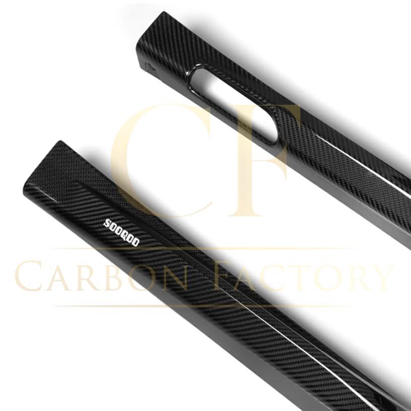 V Style Pre-Preg Carbon Fibre Side Skirts for BMW F97 X3M F98 X4M LCI 22-24 - Carbon Factory