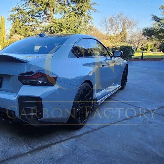 V Style Pre-Preg Carbon Fibre Side Skirts for BMW G87 M2 23-Present - Carbon Factory