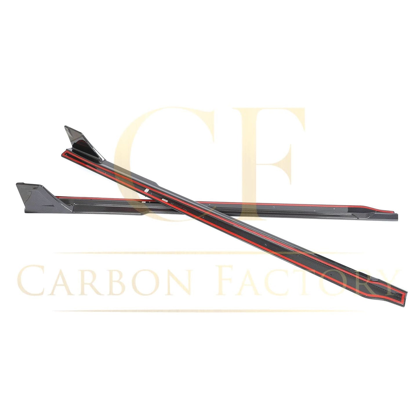 V Style Pre-Preg Carbon Fibre Side Skirts for BMW G87 M2 23-Present - Carbon Factory