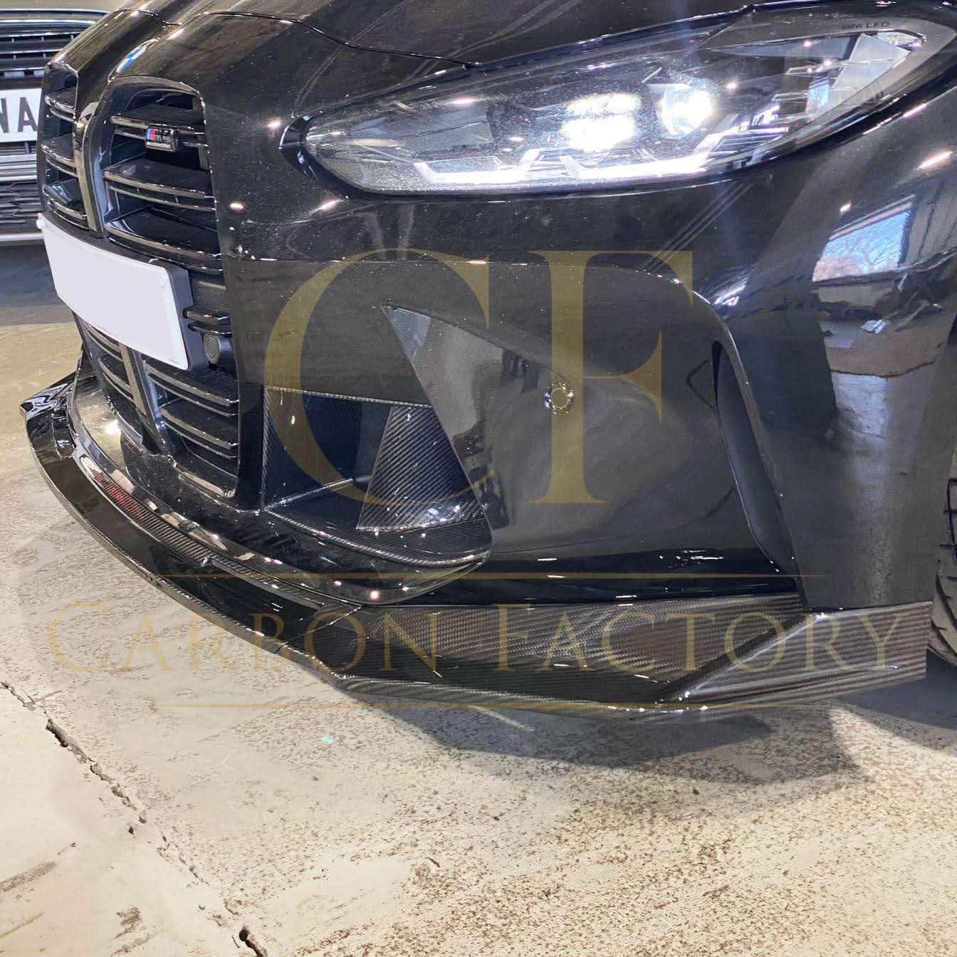 CF Style Pre-Preg Carbon Fibre Front Splitter for BMW G80 M3 G82 G83 M4 21-Present - Carbon Factory