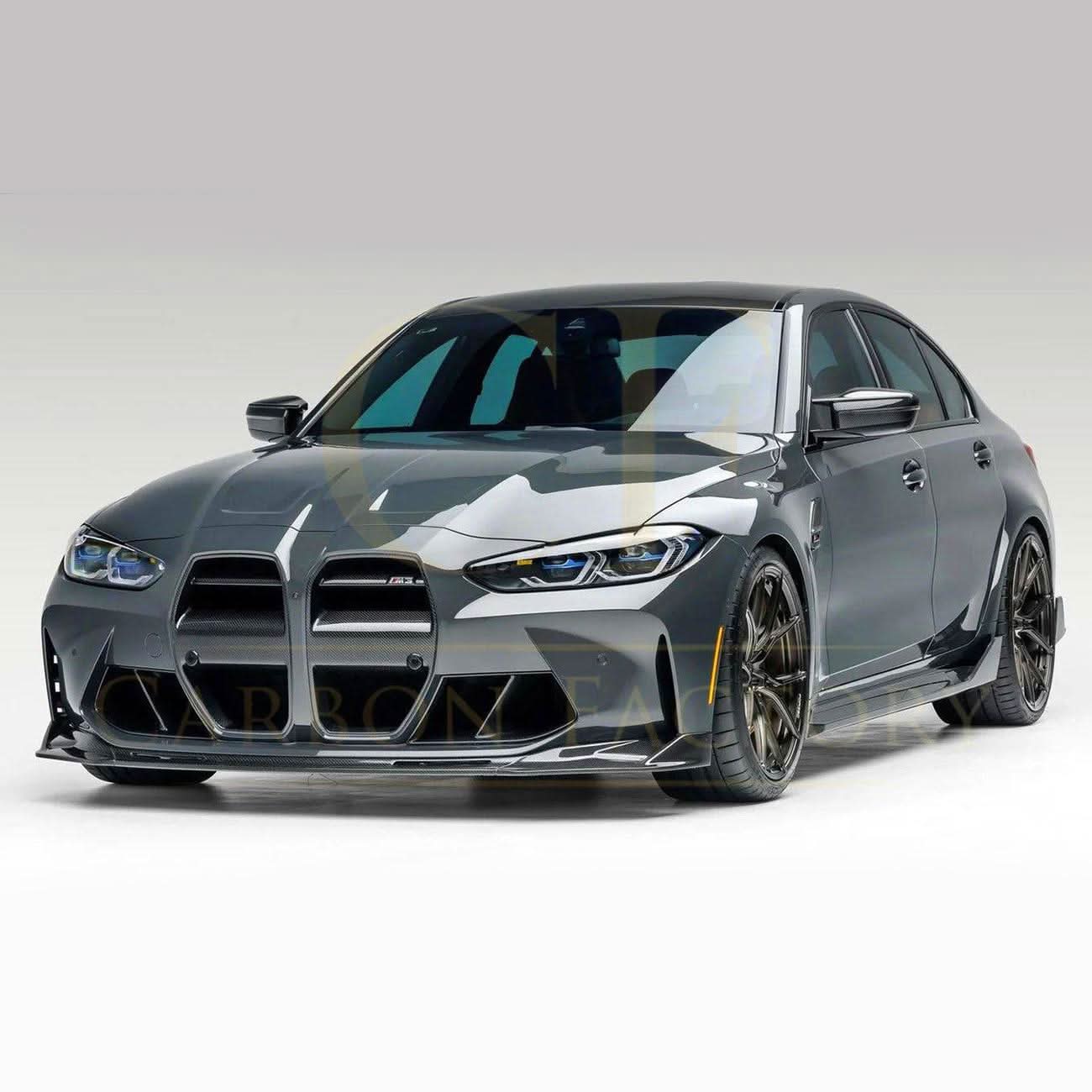 CF Style Pre-Preg Carbon Fibre Front Splitter for BMW G80 M3 G82 G83 M4 21-Present - Carbon Factory
