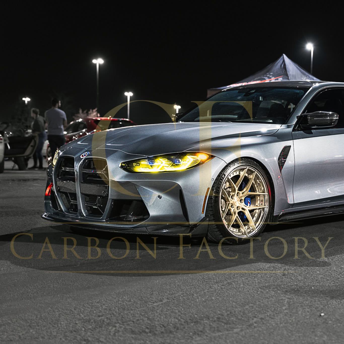 CS Style Pre-Preg Carbon Fibre Front Splitter for BMW G80 M3 G82 G83 M4 21-Present - Carbon Factory