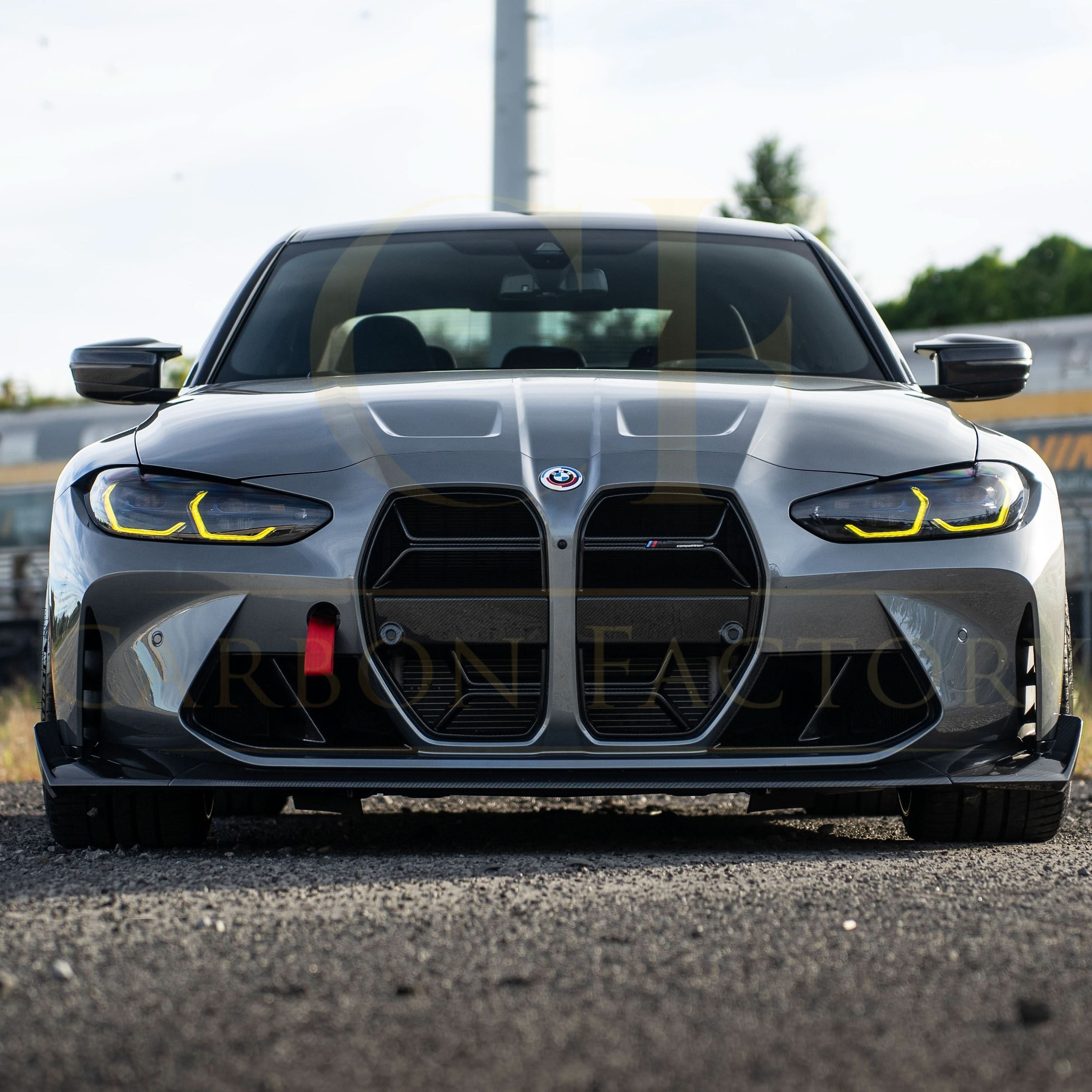 CS Style Pre-Preg Carbon Fibre Front Splitter for BMW G80 M3 G82 G83 M4 21-Present - Carbon Factory
