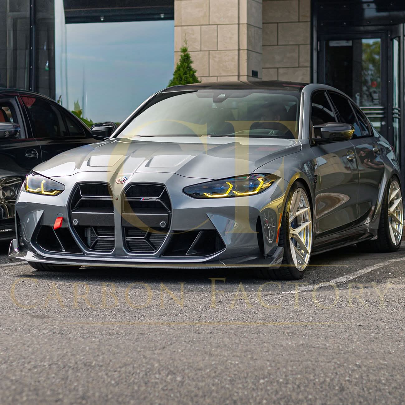 CS Style Pre-Preg Carbon Fibre Front Splitter for BMW G80 M3 G82 G83 M4 21-Present - Carbon Factory