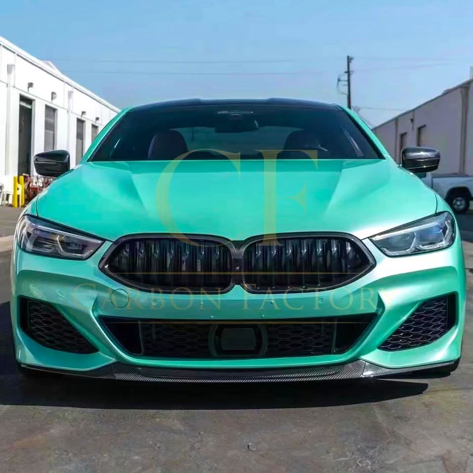 DS Style Pre-Preg Carbon Fibre Front Splitter for BMW G14 G15 G16 8 Series 18-24 - Carbon Factory