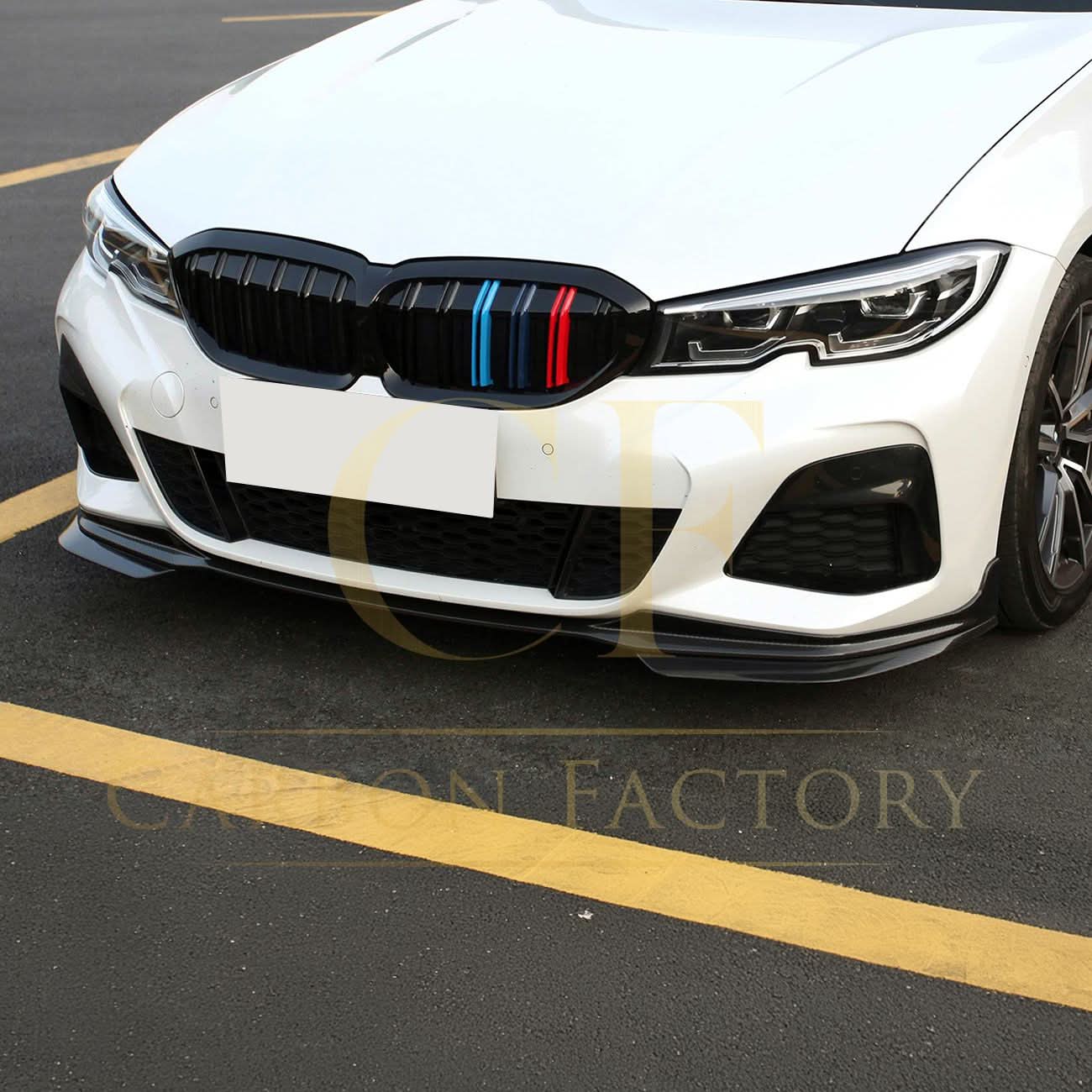 DS Style Pre-Preg Carbon Fibre Front Splitter for BMW G20 G28 3 Series Pre-LCI M Sport 19-22 - Carbon Factory