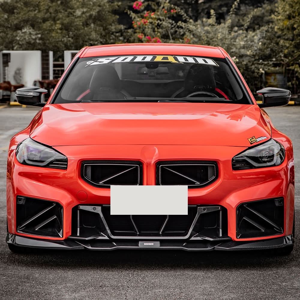 DS Style Pre-Preg Carbon Fibre Front Splitter for BMW G87 M2 23-Present - Carbon Factory