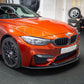 GT4 Style Pre-Preg Carbon Fibre Front Splitter for BMW F80 M3 F82 F83 M4 14-20 - Carbon Factory