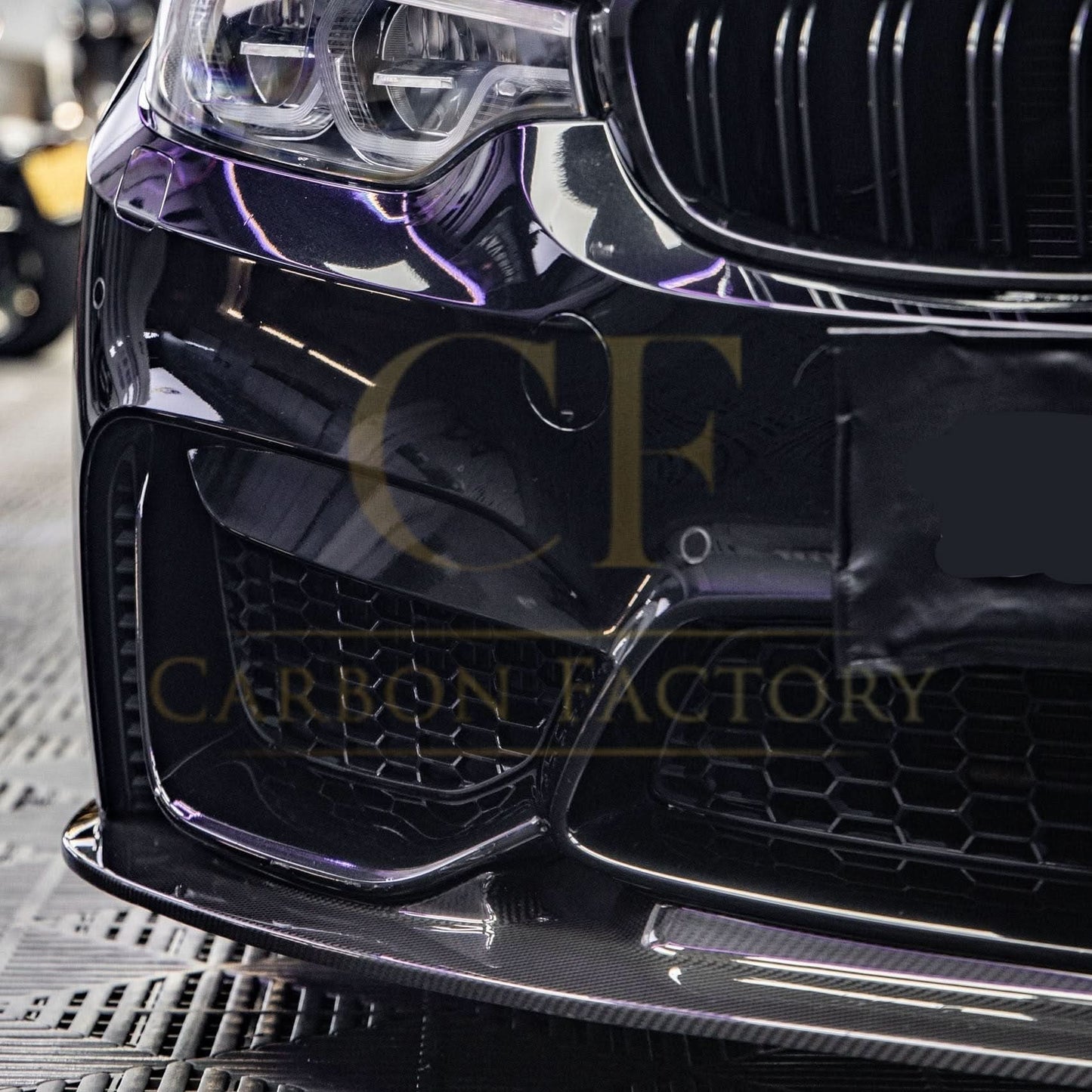 GT4 Style Pre-Preg Carbon Fibre Front Splitter for BMW F80 M3 F82 F83 M4 14-20 - Carbon Factory