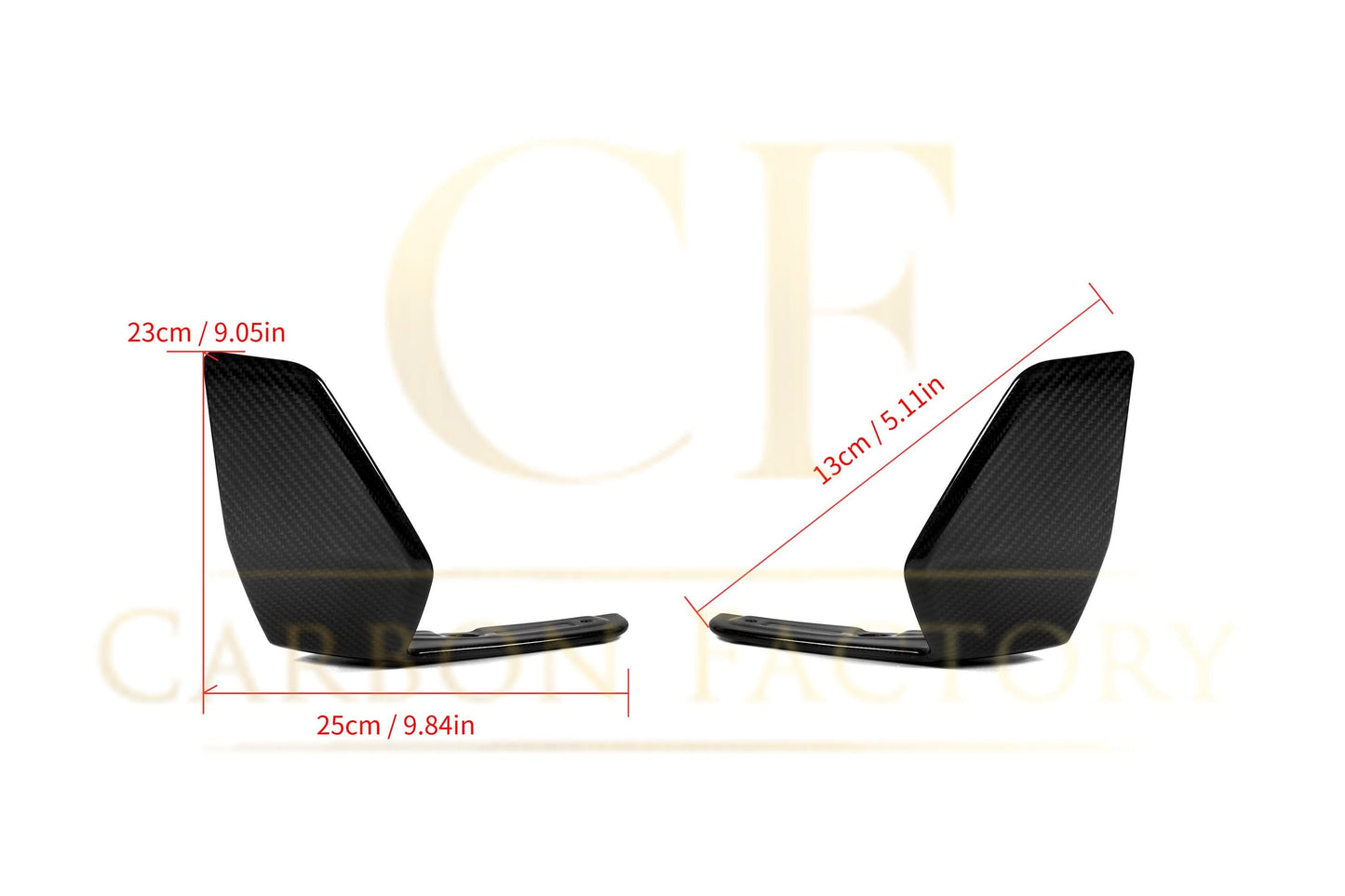 MP Style Pre-Preg Carbon Fibre Front Side Splitters for BMW G05 X5 20-23 - Carbon Factory