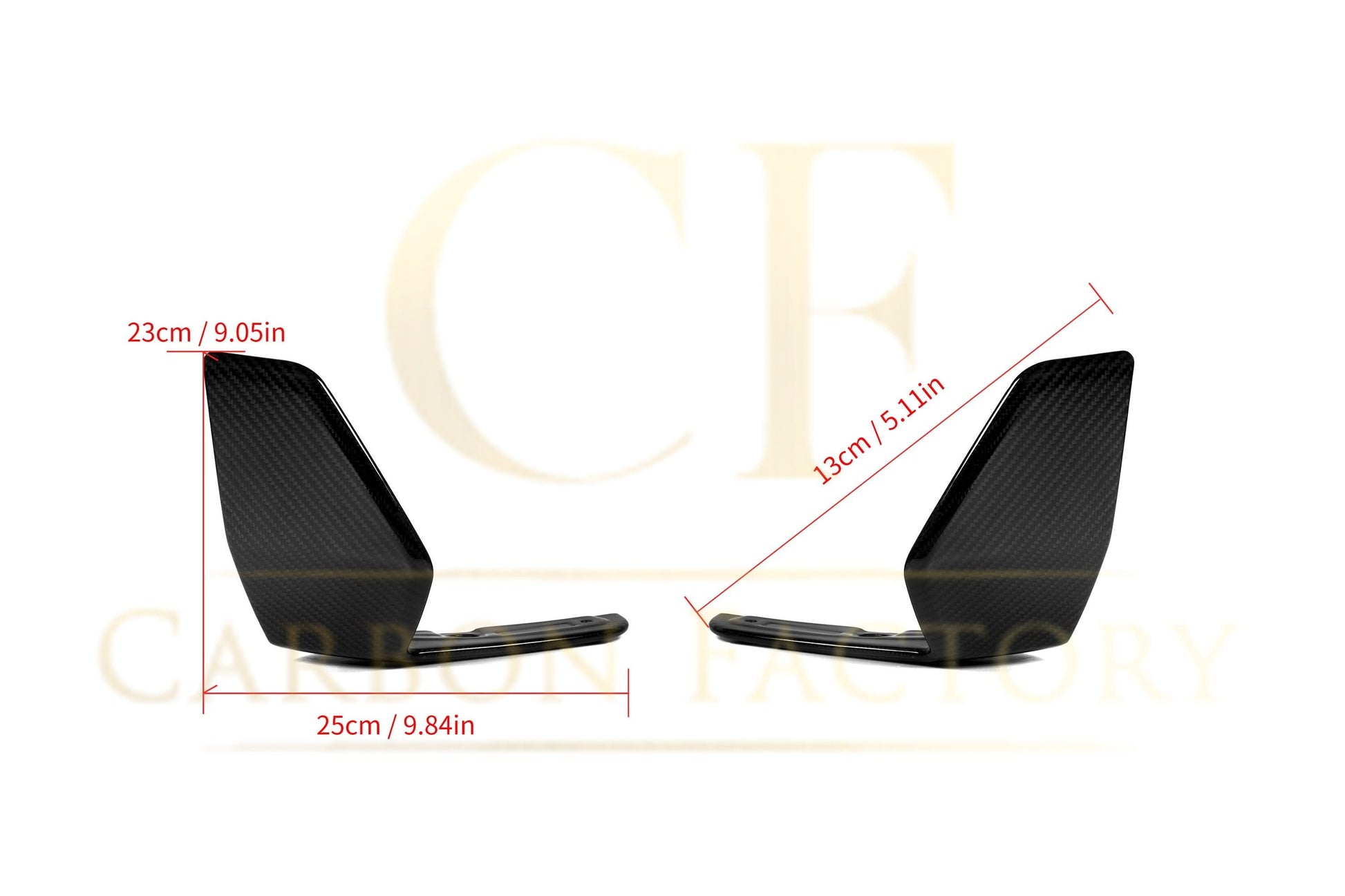 MP Style Pre-Preg Carbon Fibre Front Side Splitters for BMW G05 X5 20-23 - Carbon Factory