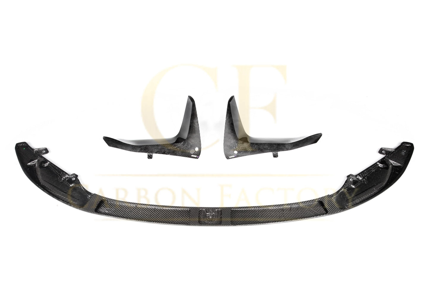 MP Style Pre-Preg Carbon Fibre Front Splitter 3 Pieces Design for BMW F80 M3 F82 F83 M4 14-20 - Carbon Factory