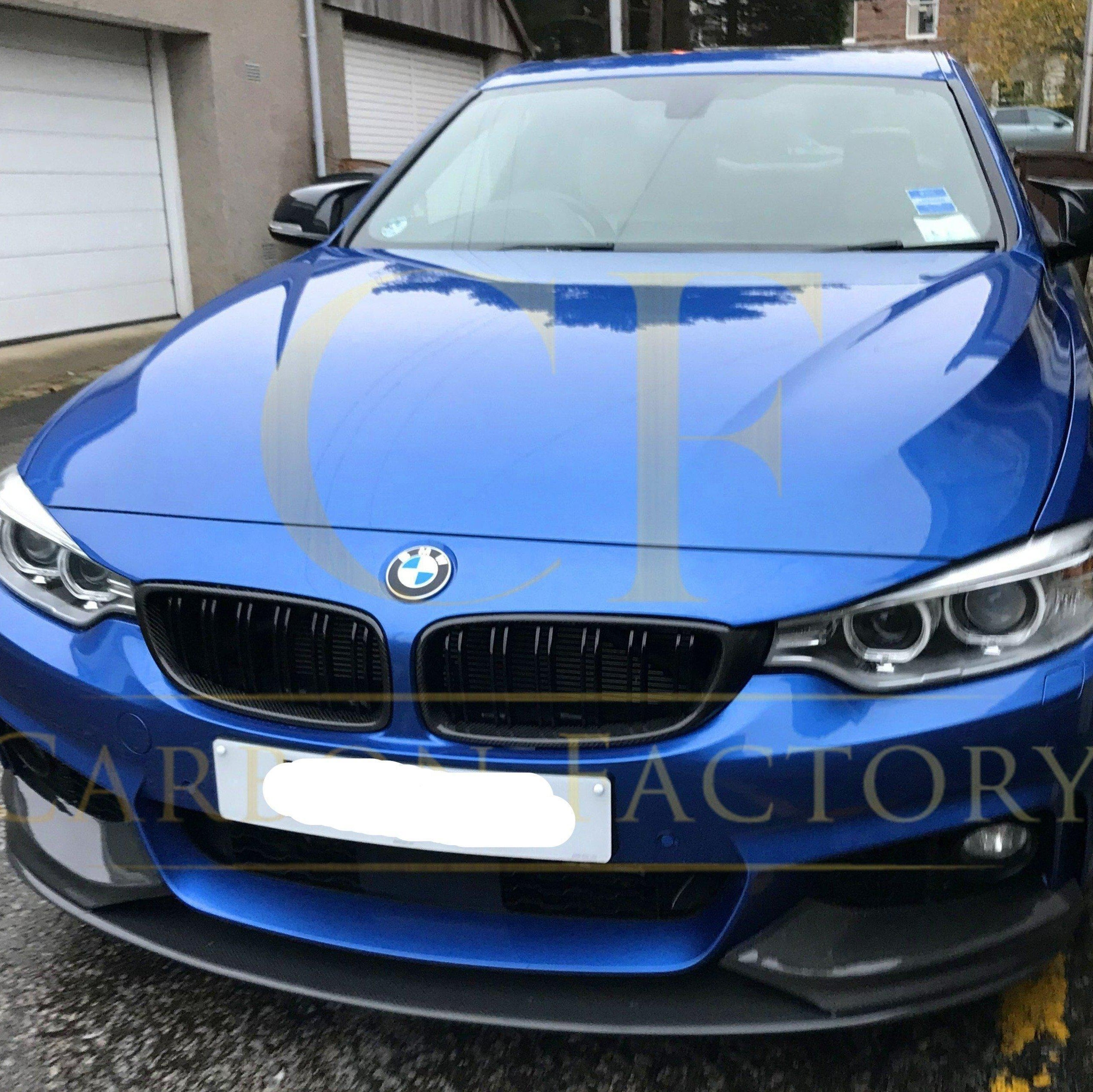 MP Style Pre-Preg Carbon Fibre Front Splitter Covers for BMW F32 F33 F36 4 Series 14-20 - Carbon Factory