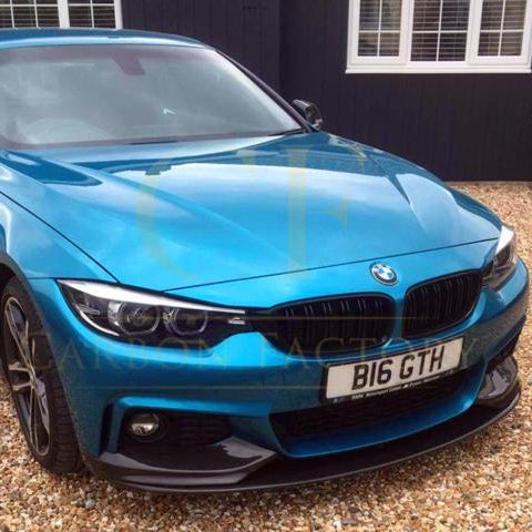 MP Style Pre-Preg Carbon Fibre Front Splitter Covers for BMW F32 F33 F36 4 Series 14-20 - Carbon Factory