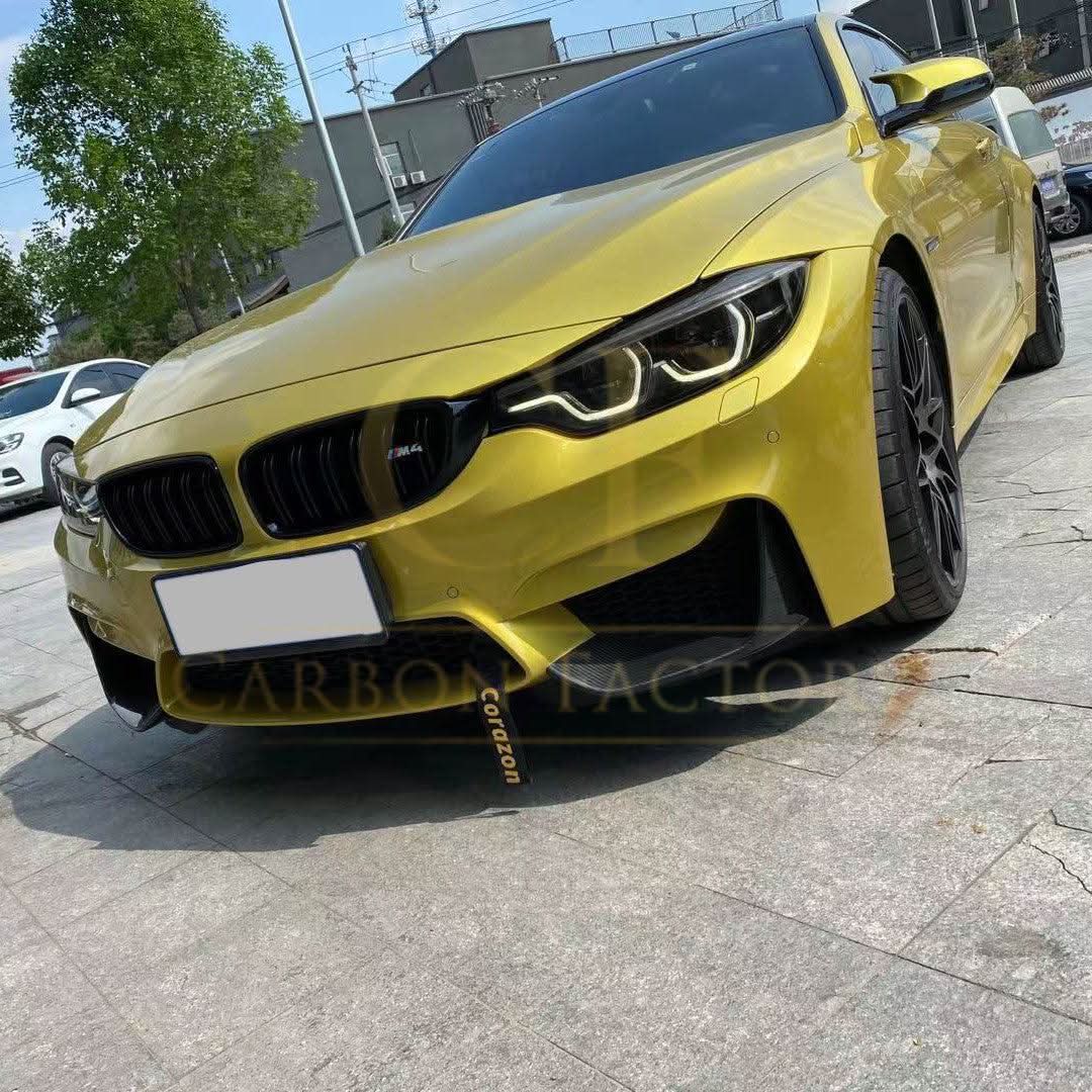 MP Style Pre-Preg Carbon Fibre Front Splitter Covers for BMW F80 M3 F82 F83 M4 14-20 - Carbon Factory
